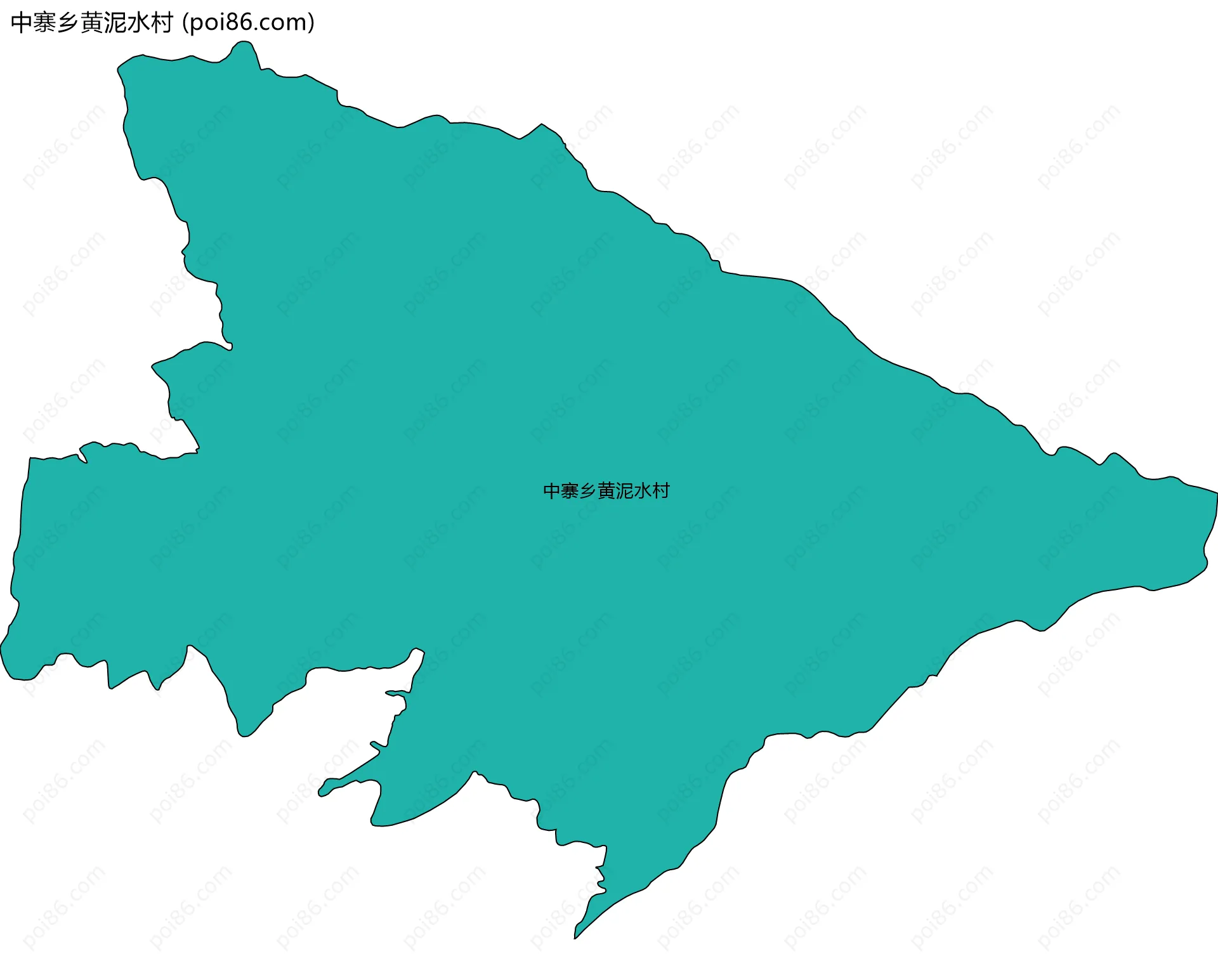 中寨乡黄泥水村边界地图