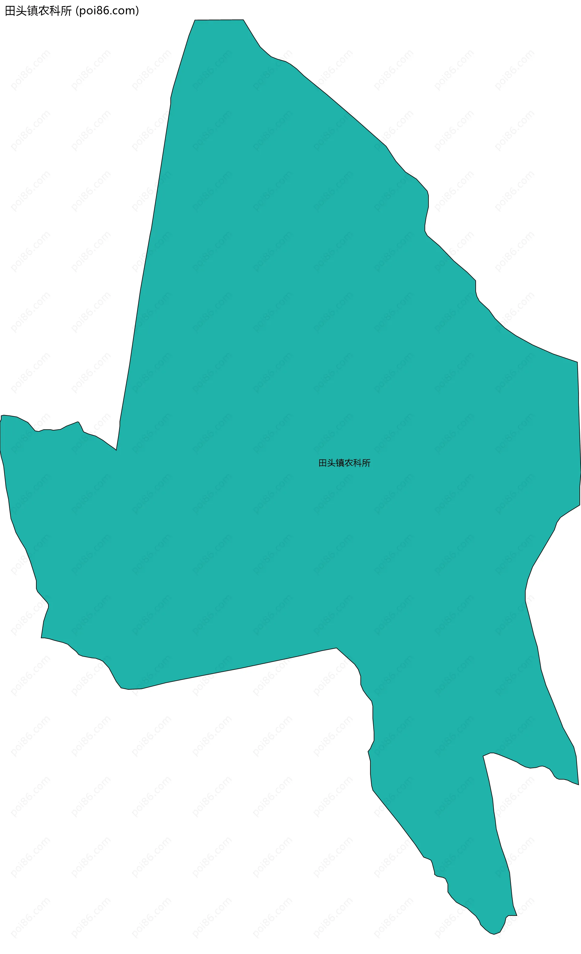 田头镇农科所边界地图