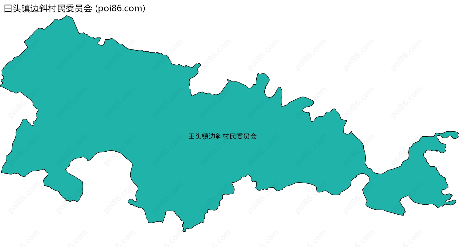 田头镇边斜村民委员会边界地图