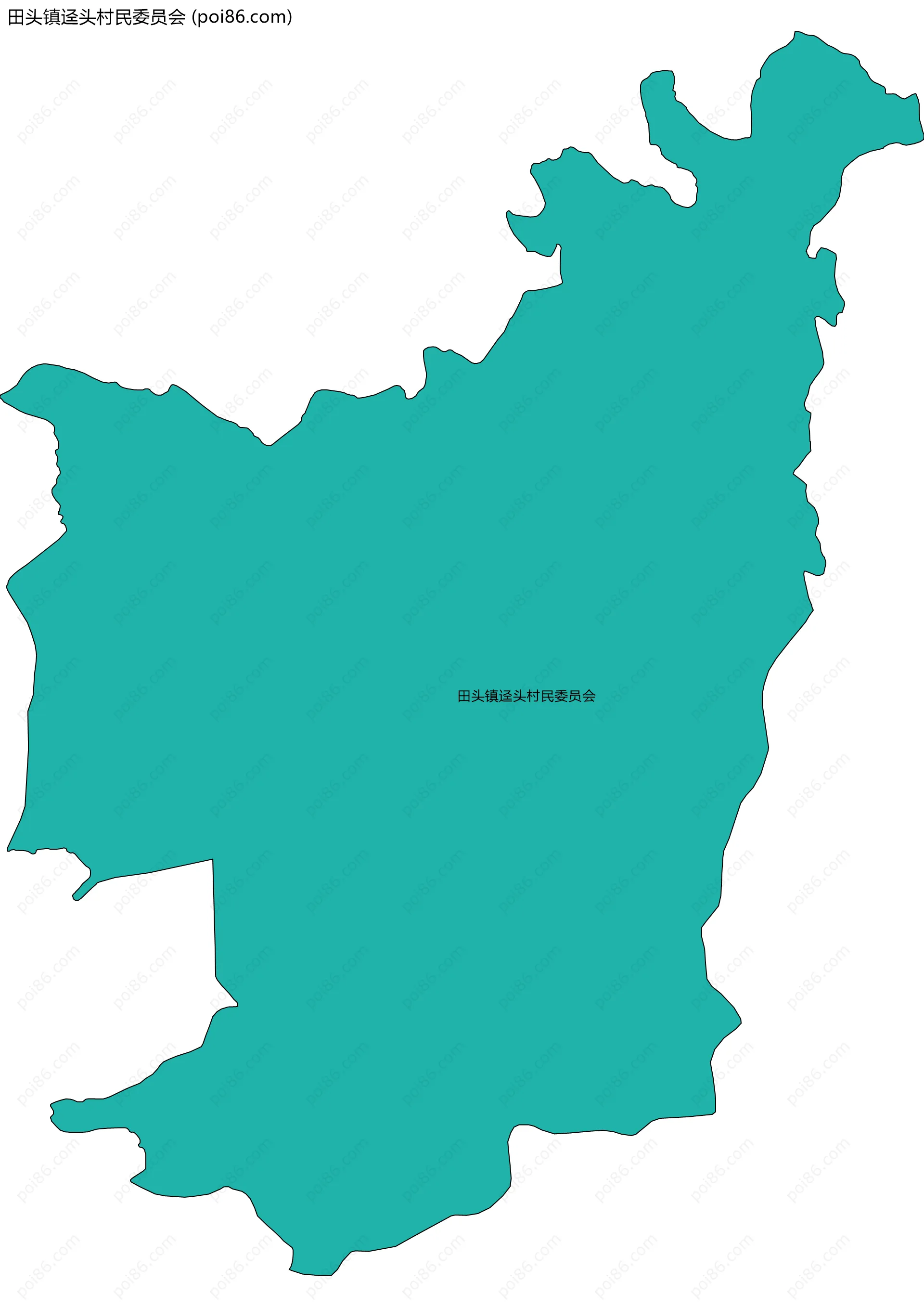 田头镇迳头村民委员会边界地图