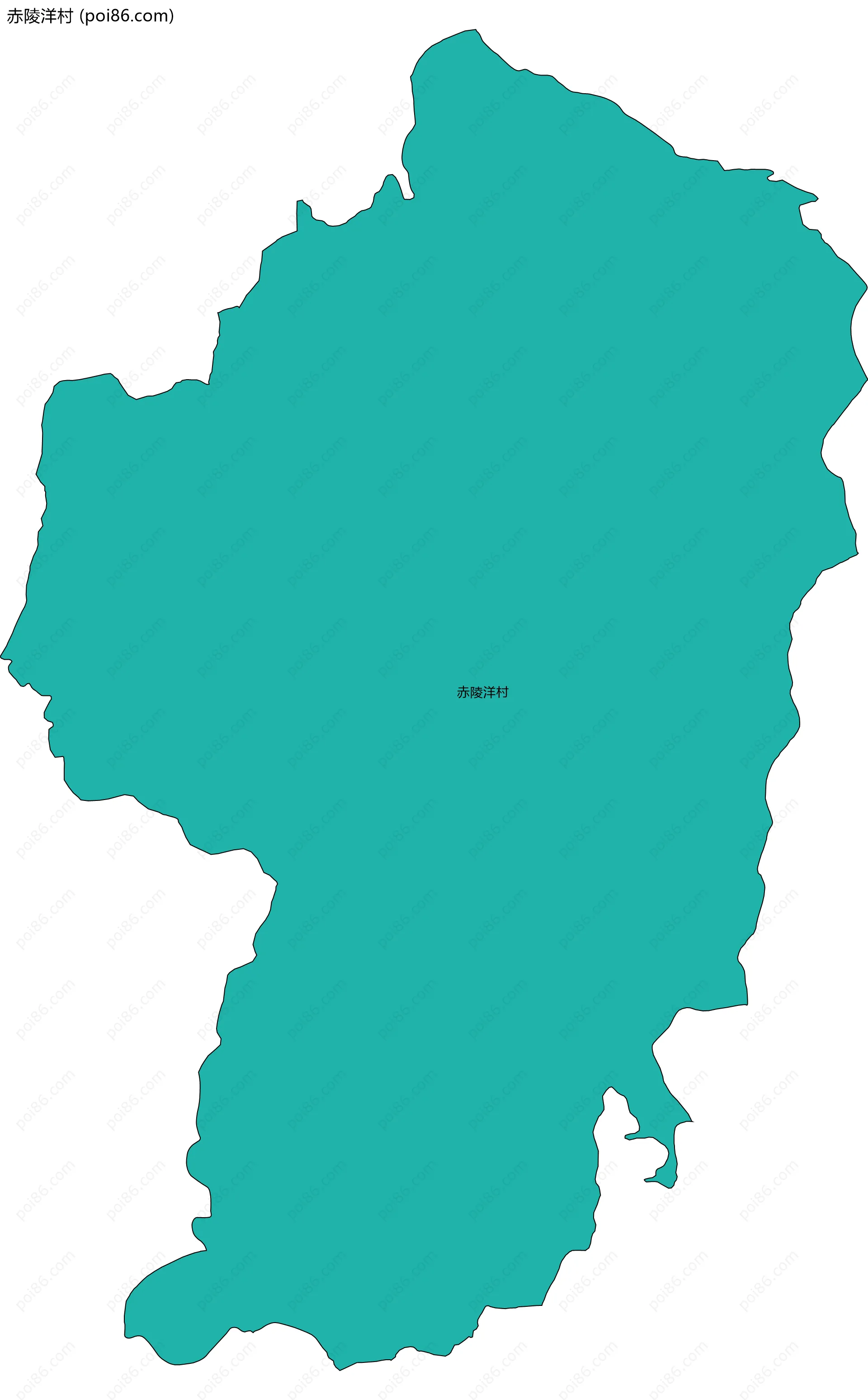 赤陵洋村边界地图