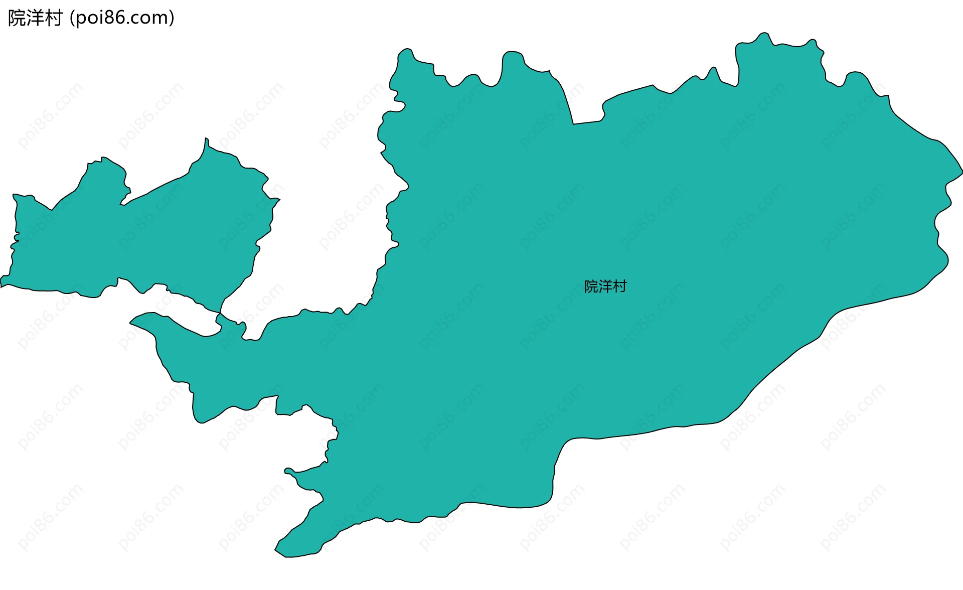 院洋村边界地图