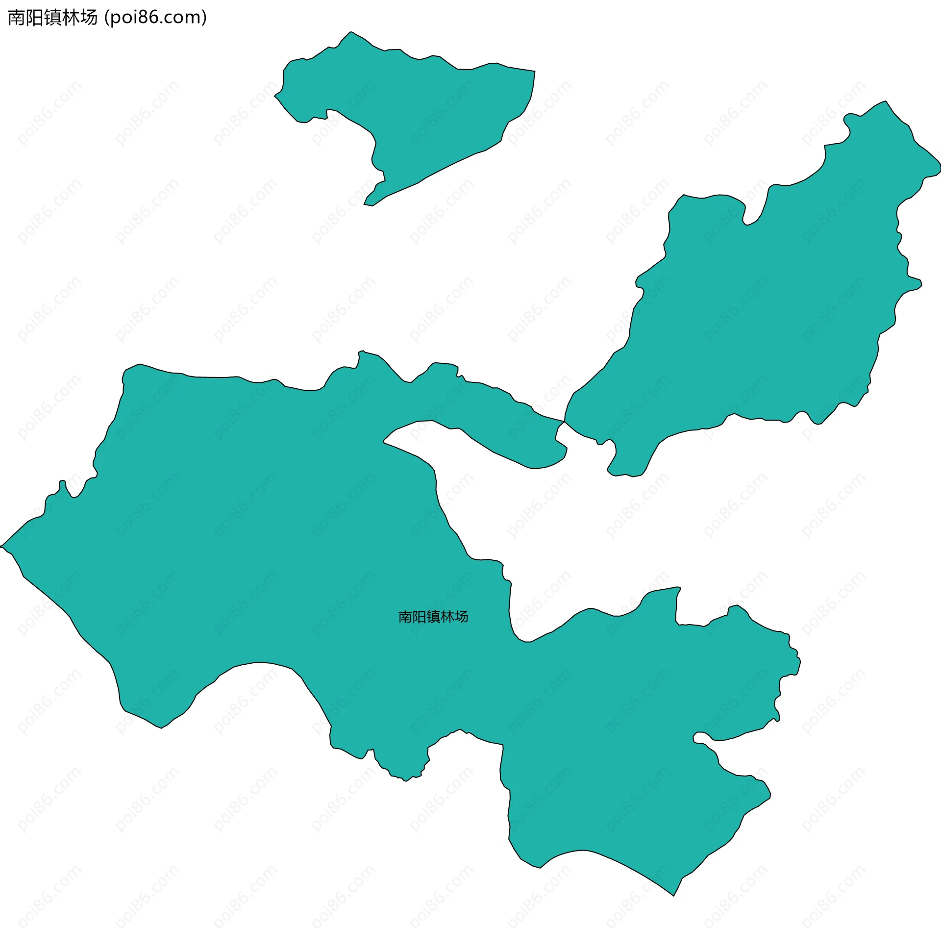 南阳镇林场边界地图