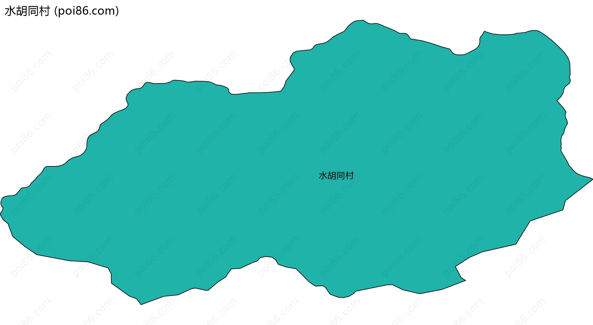 水胡同村边界地图