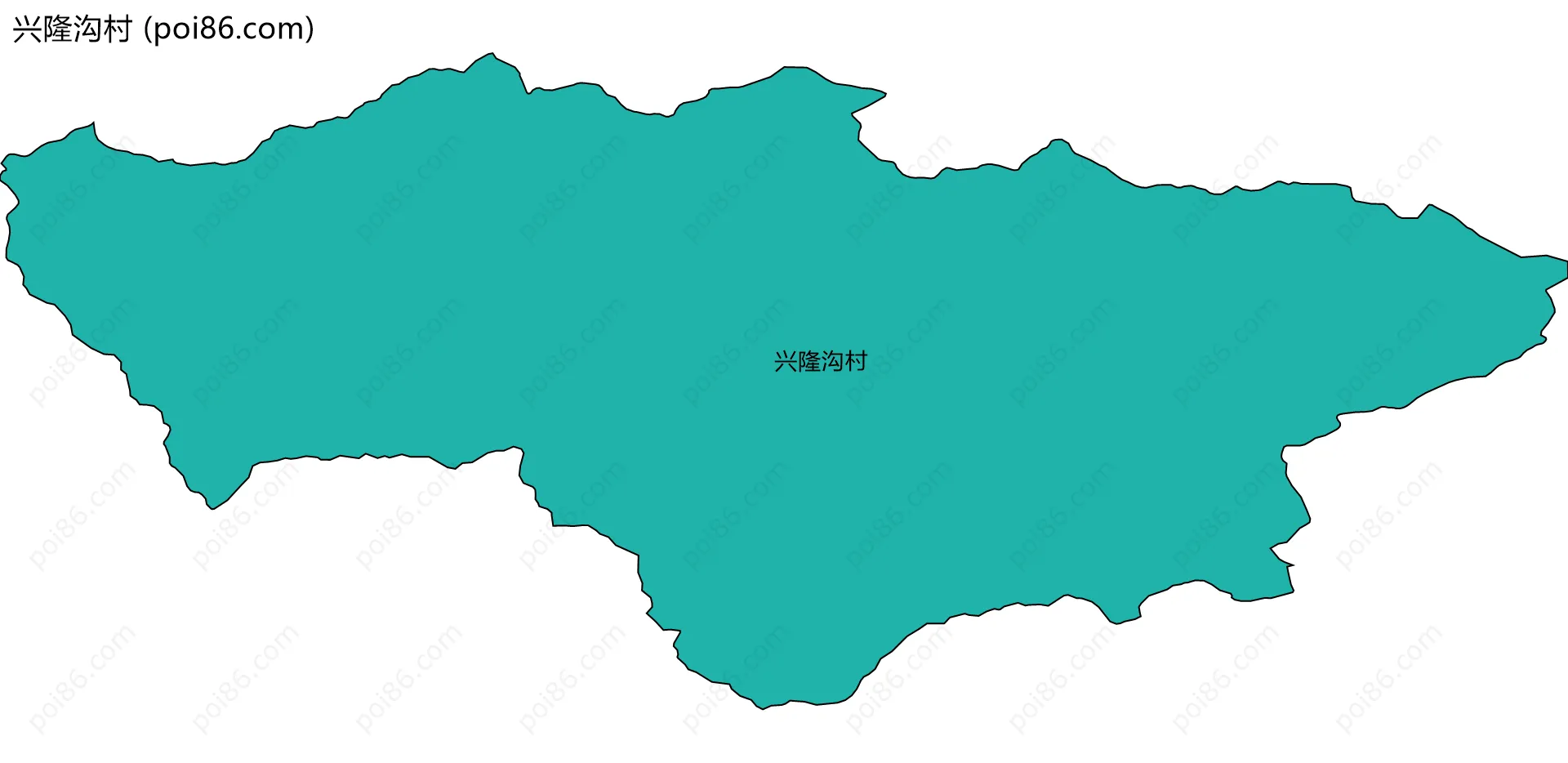 兴隆沟村边界地图