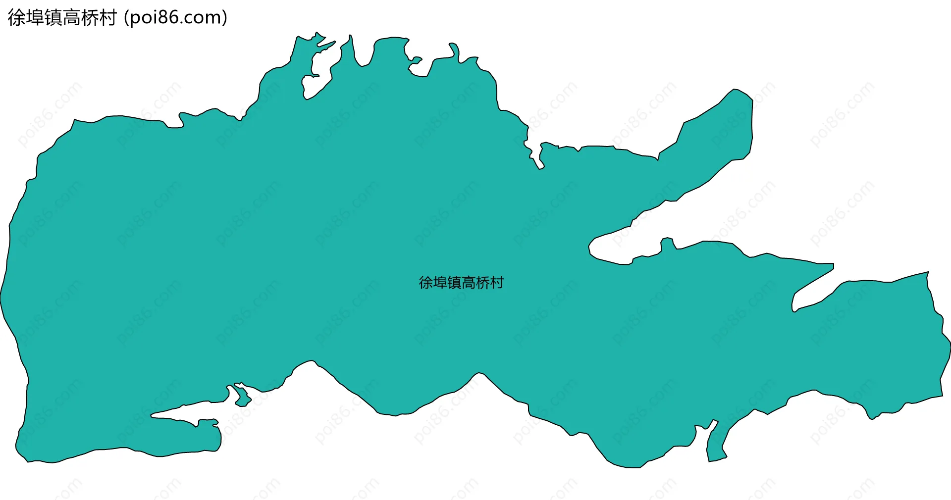 徐埠镇高桥村边界地图