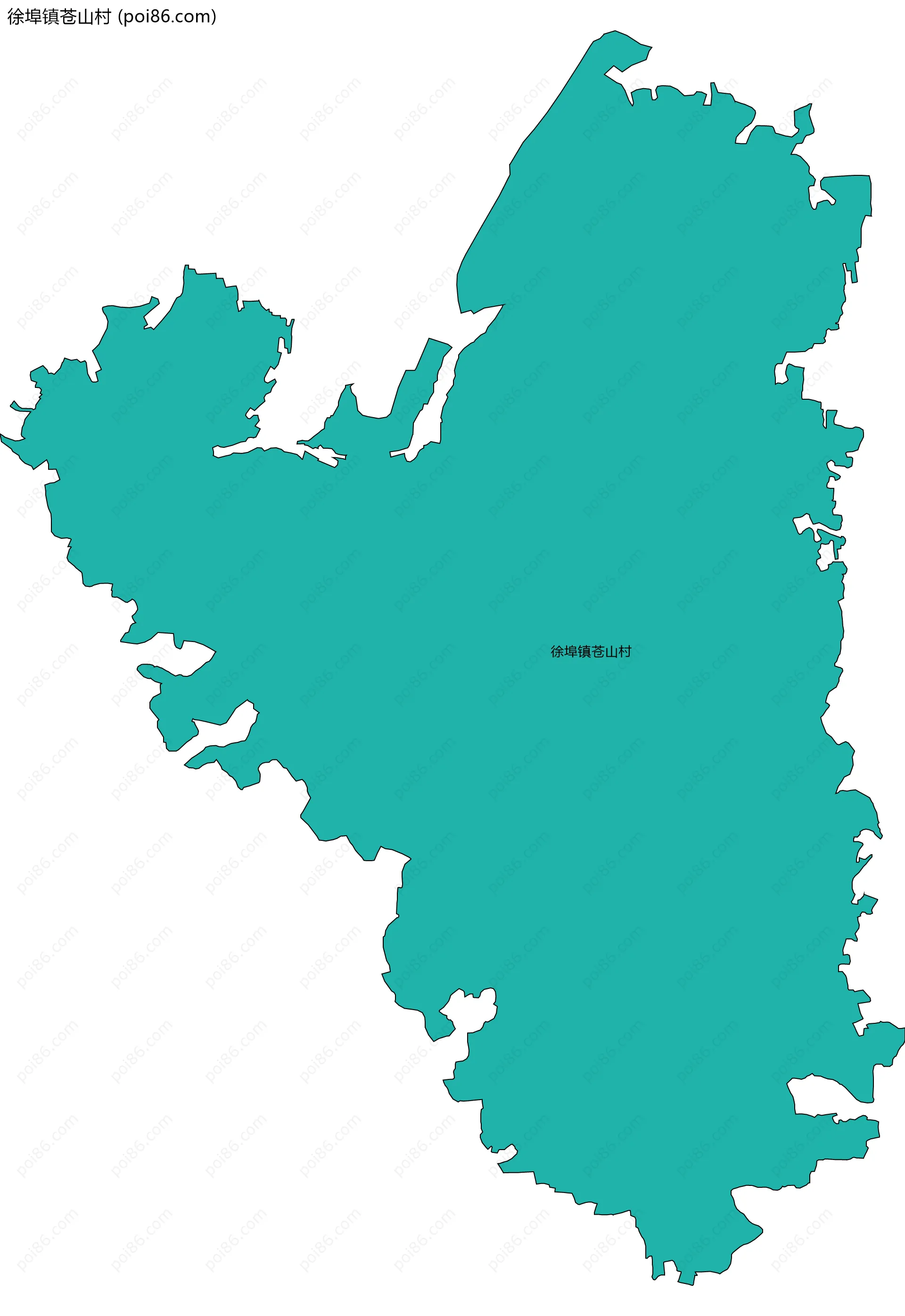 徐埠镇苍山村边界地图