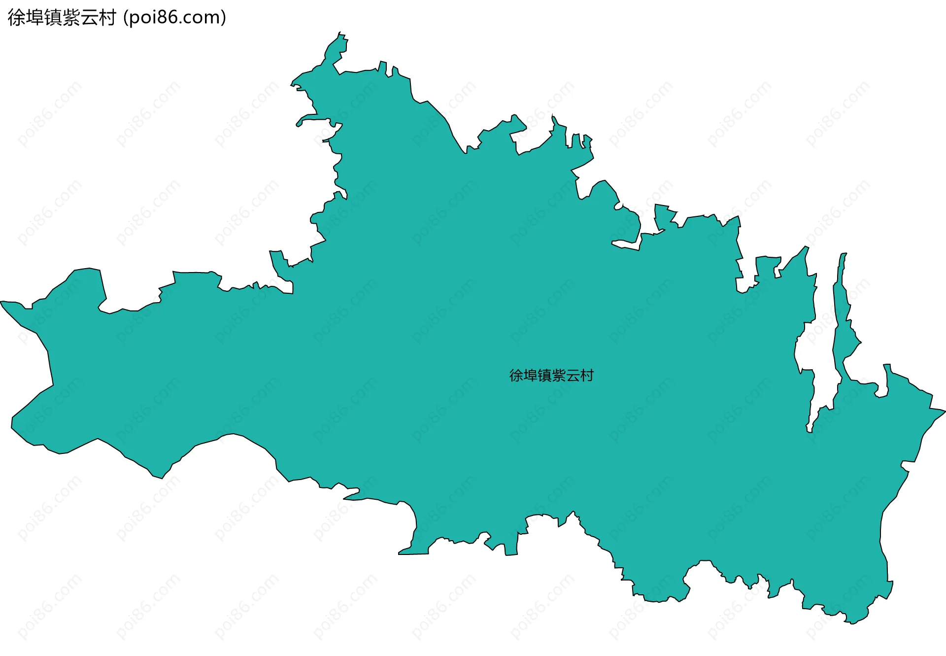 徐埠镇紫云村边界地图