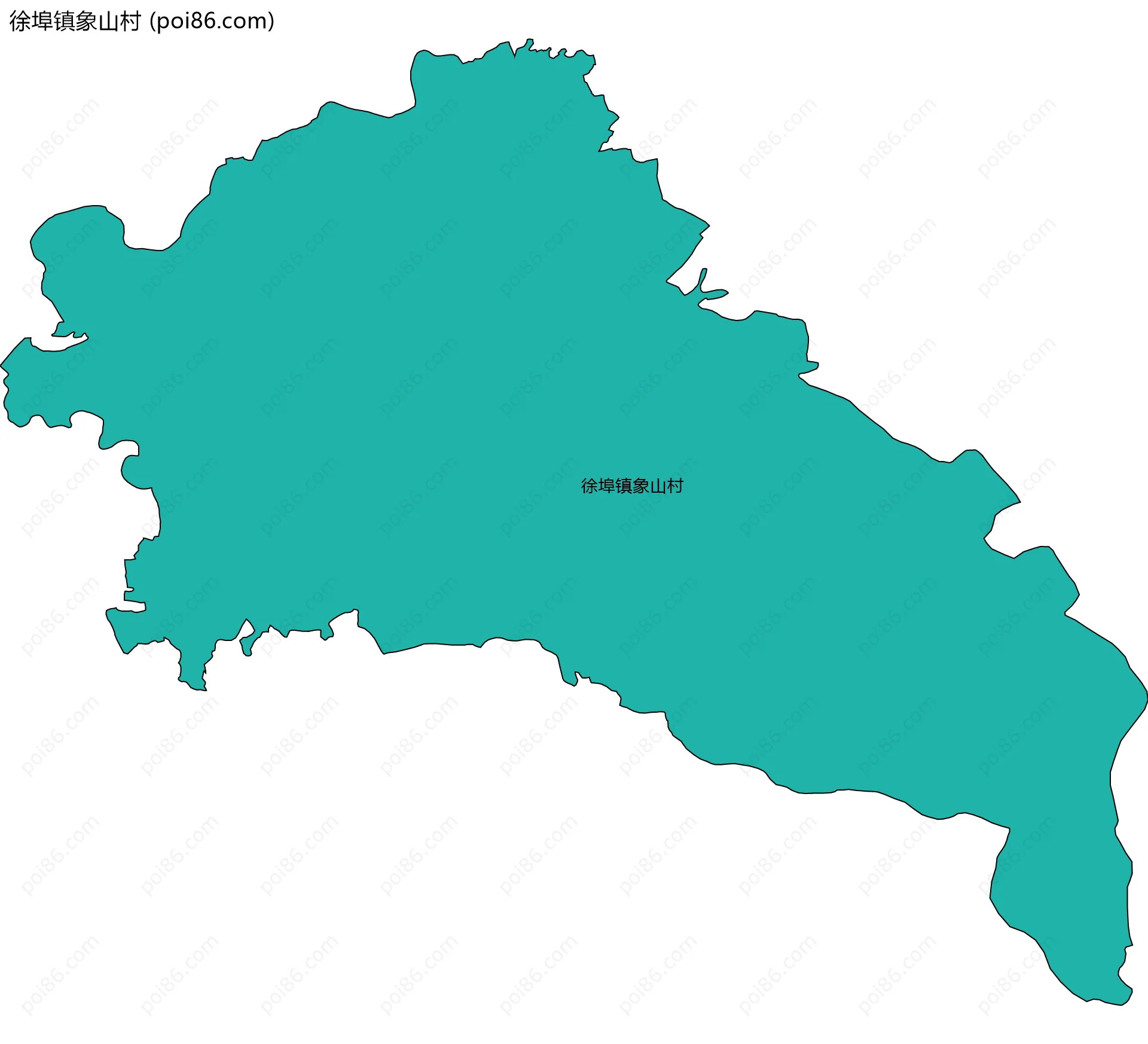 徐埠镇象山村边界地图