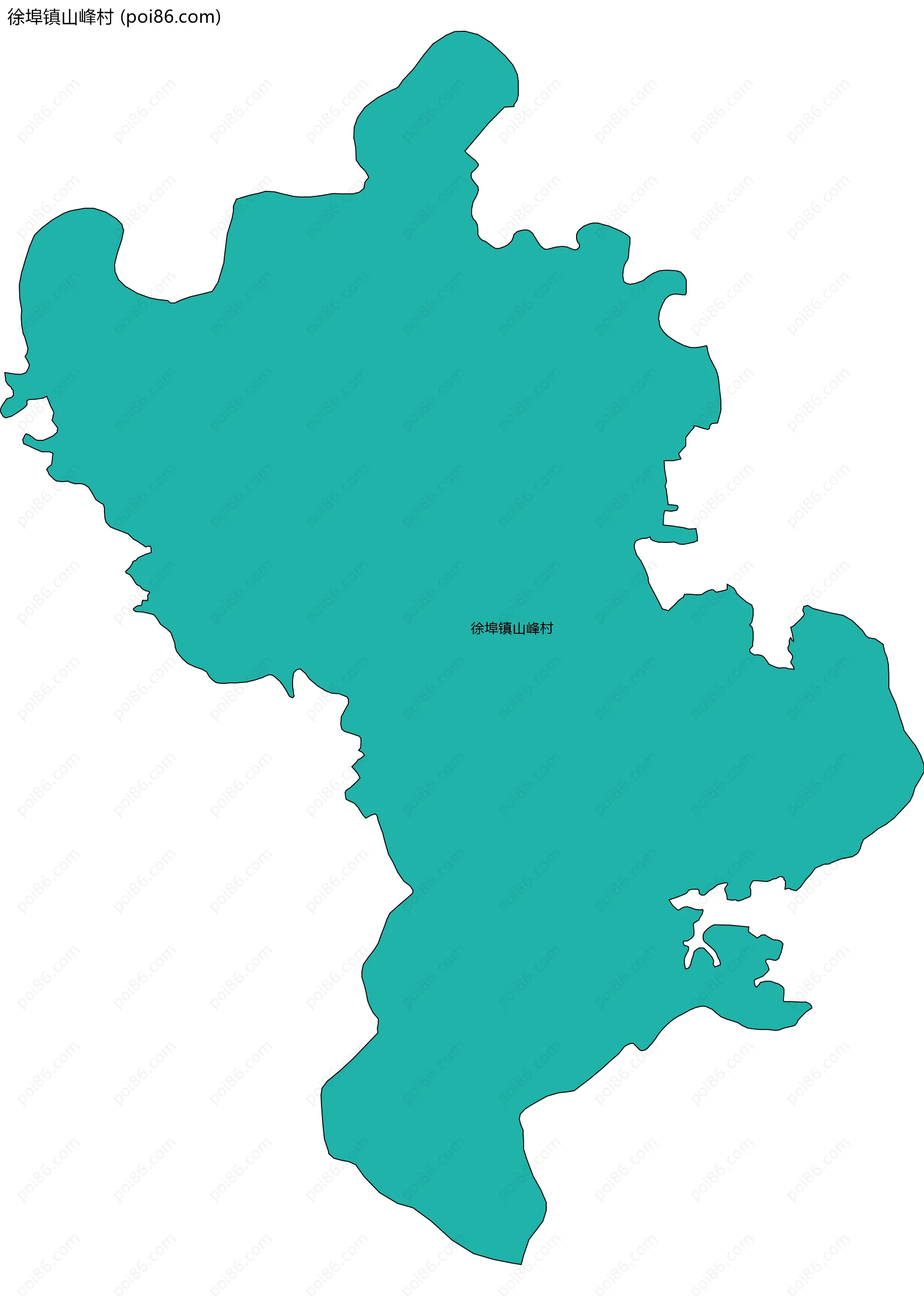 徐埠镇山峰村边界地图