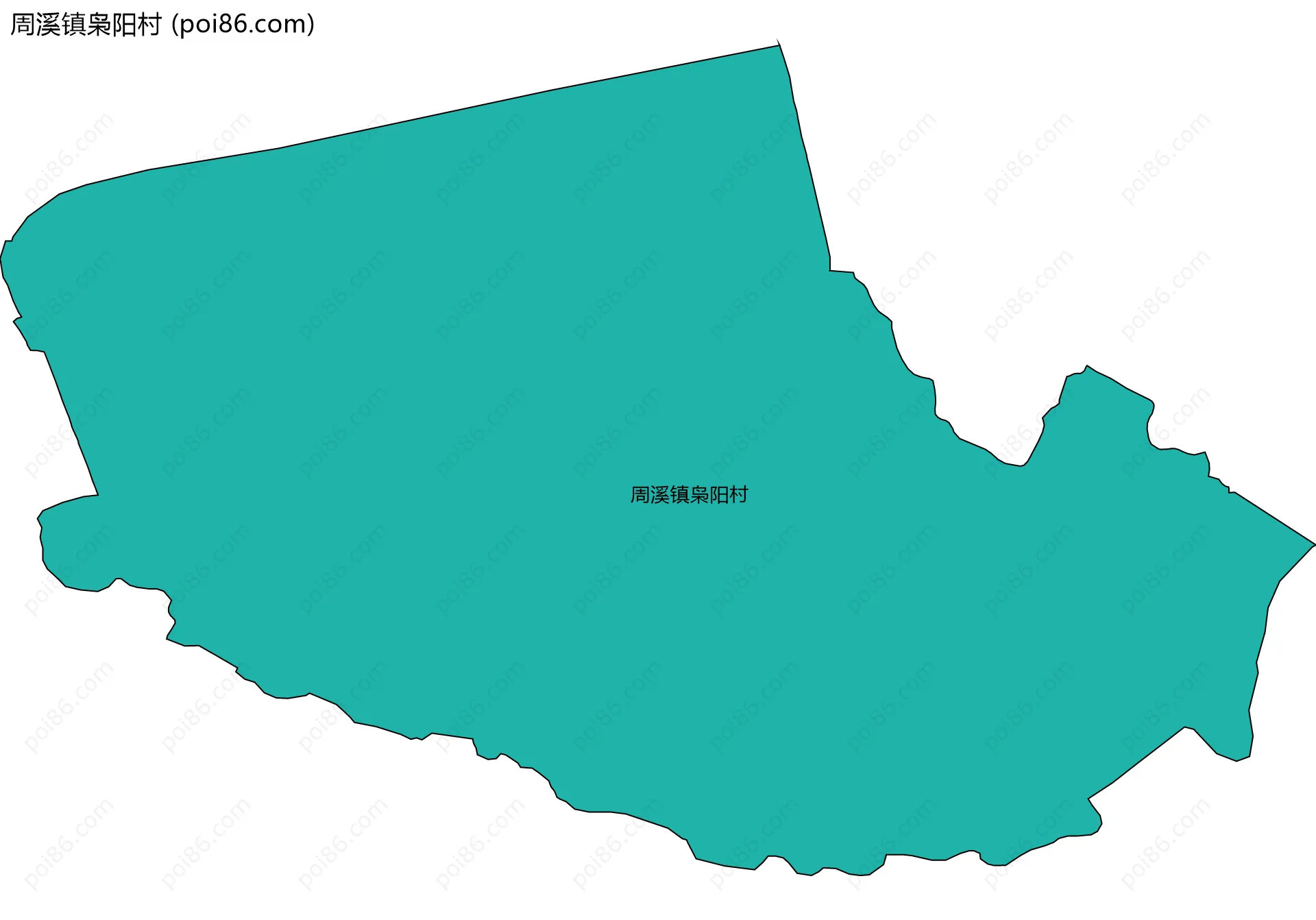 周溪镇枭阳村边界地图