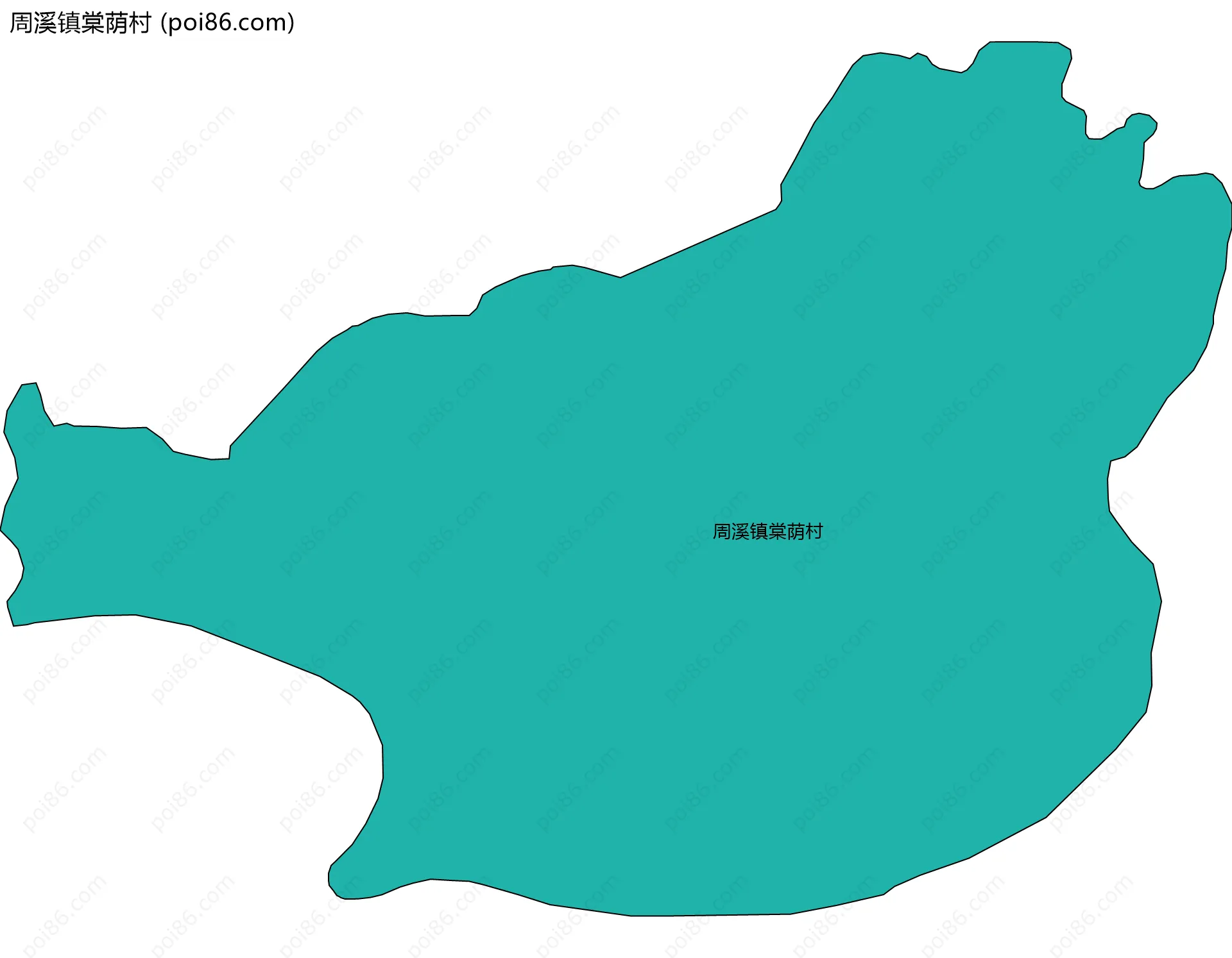 周溪镇棠荫村边界地图