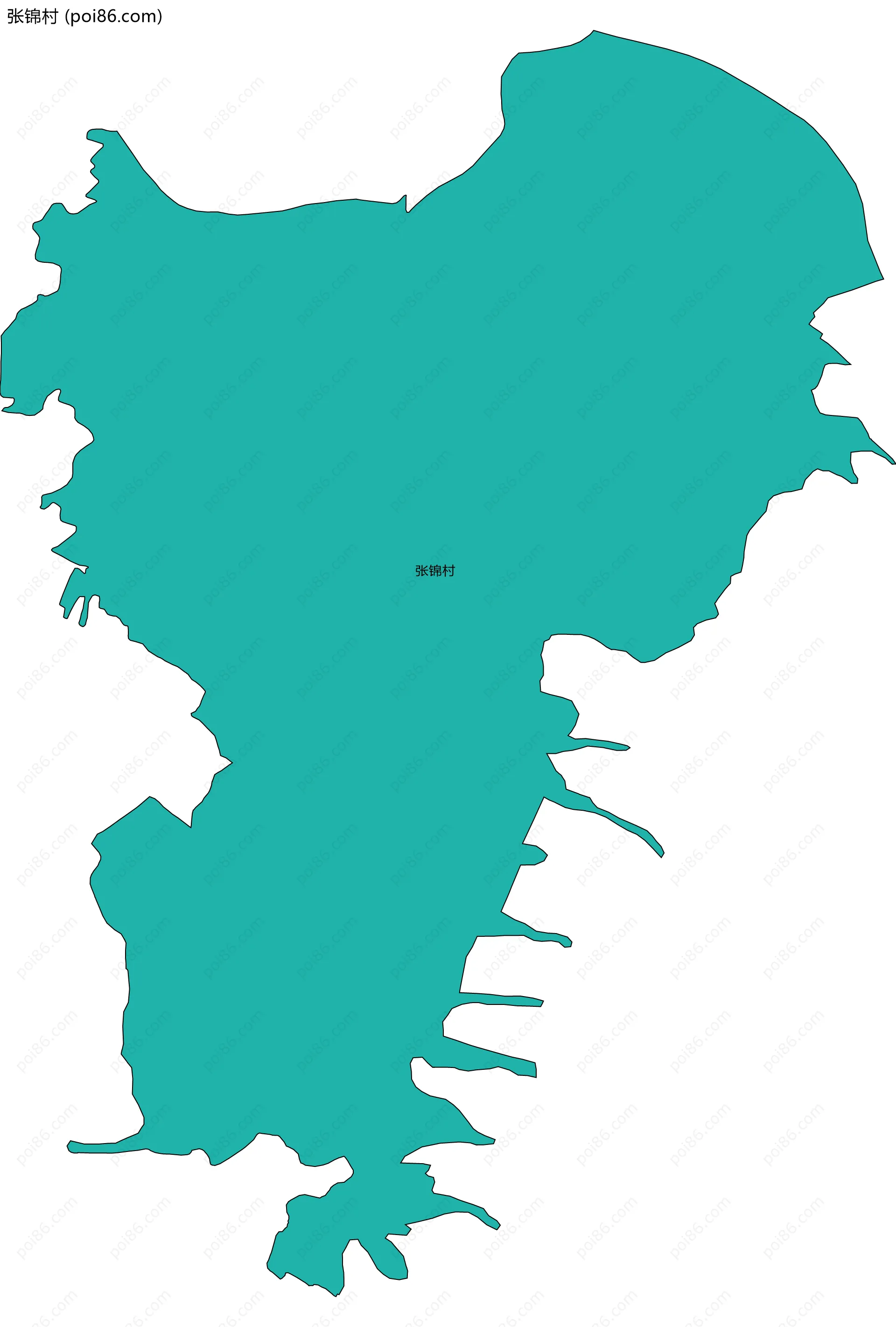 张锦村边界地图