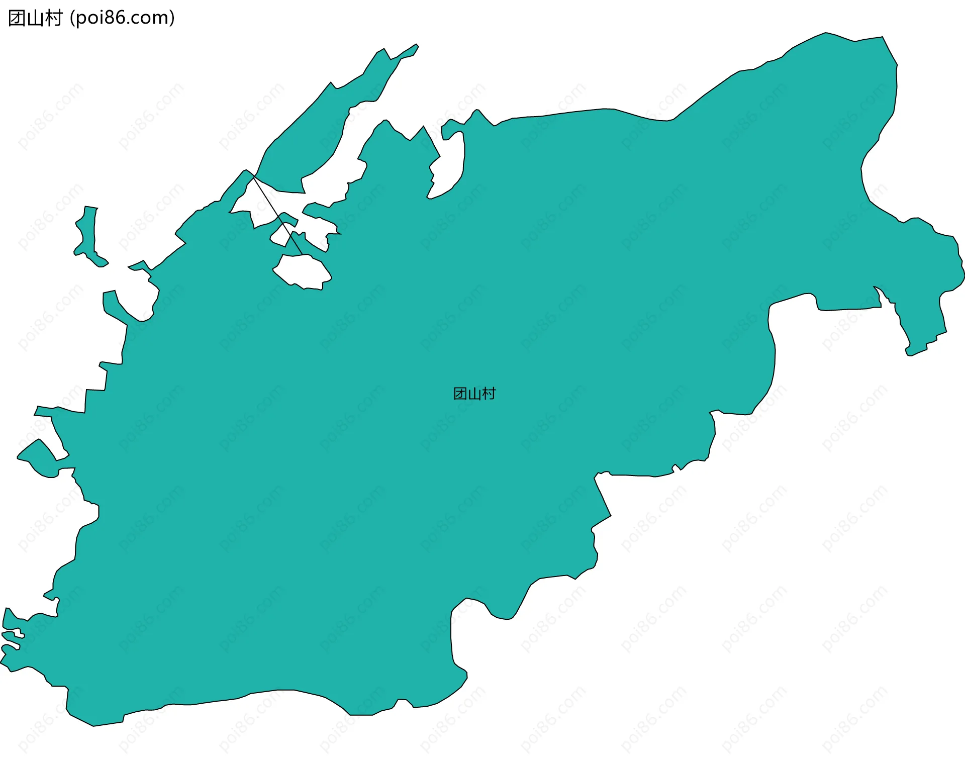 团山村边界地图