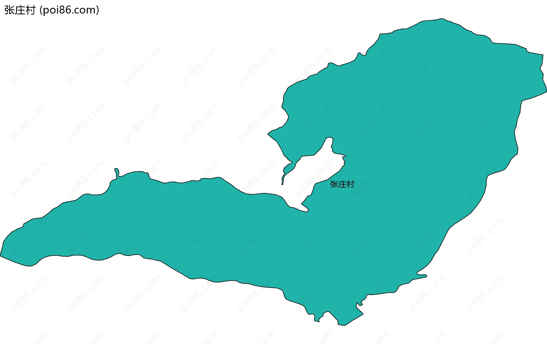 张庄村边界地图