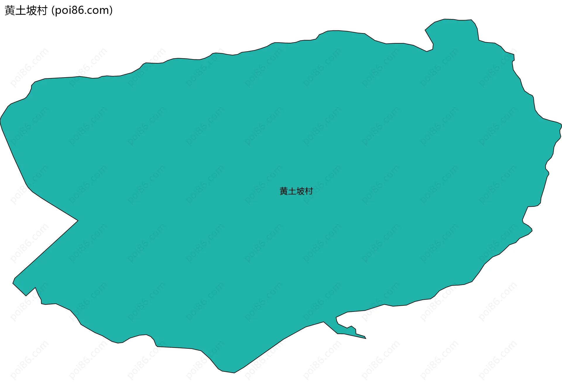 黄土坡村边界地图