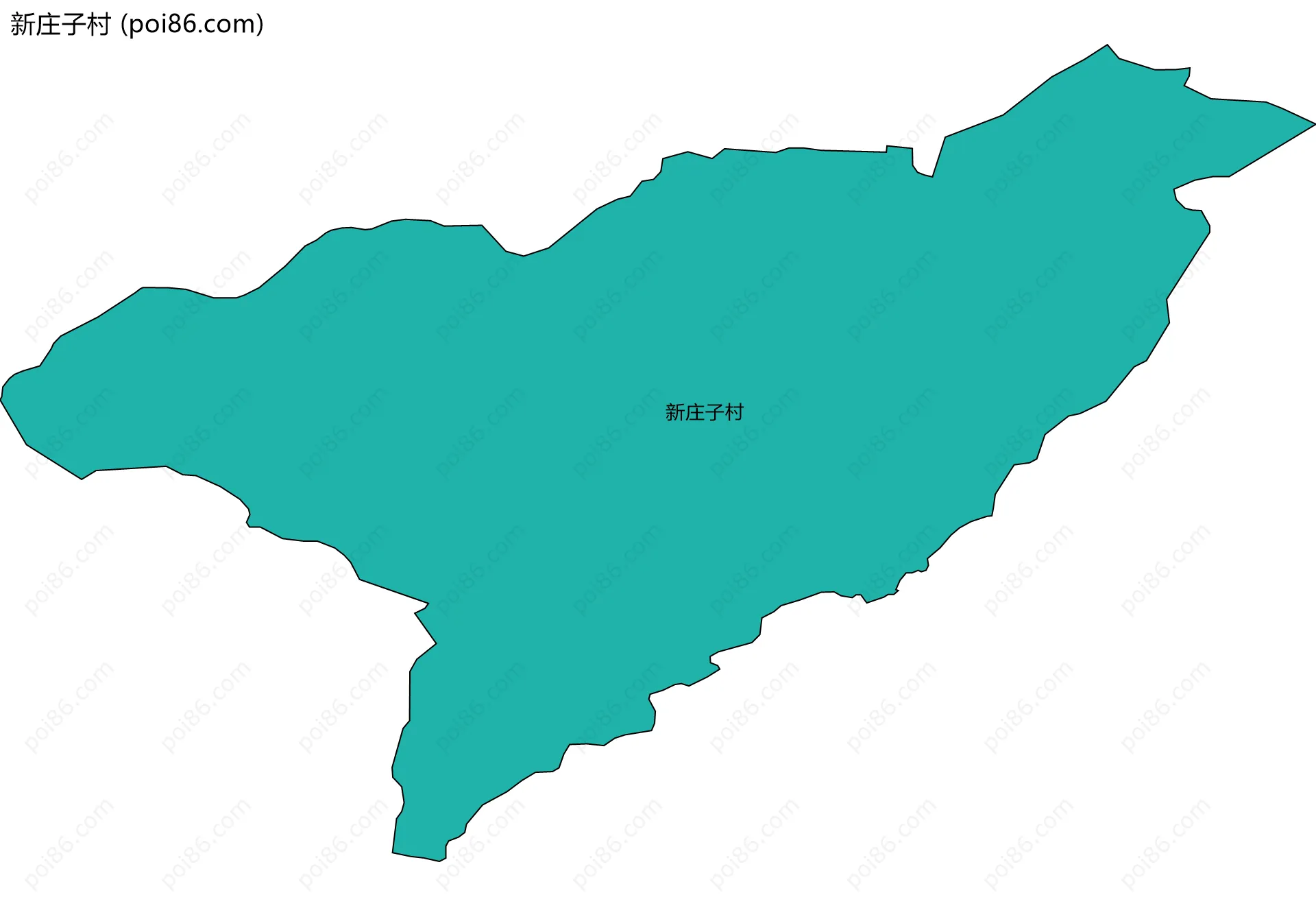 新庄子村边界地图