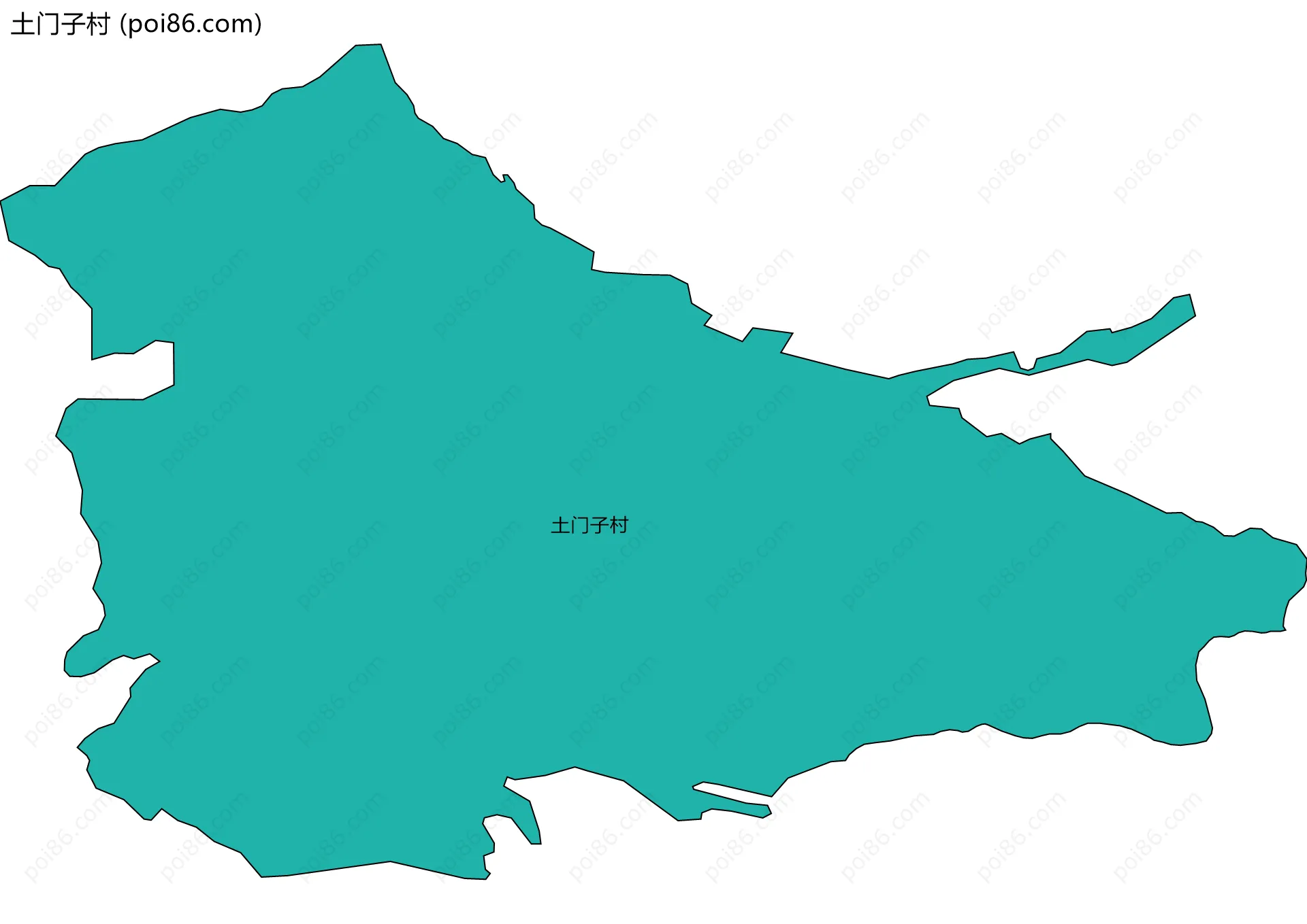 土门子村边界地图