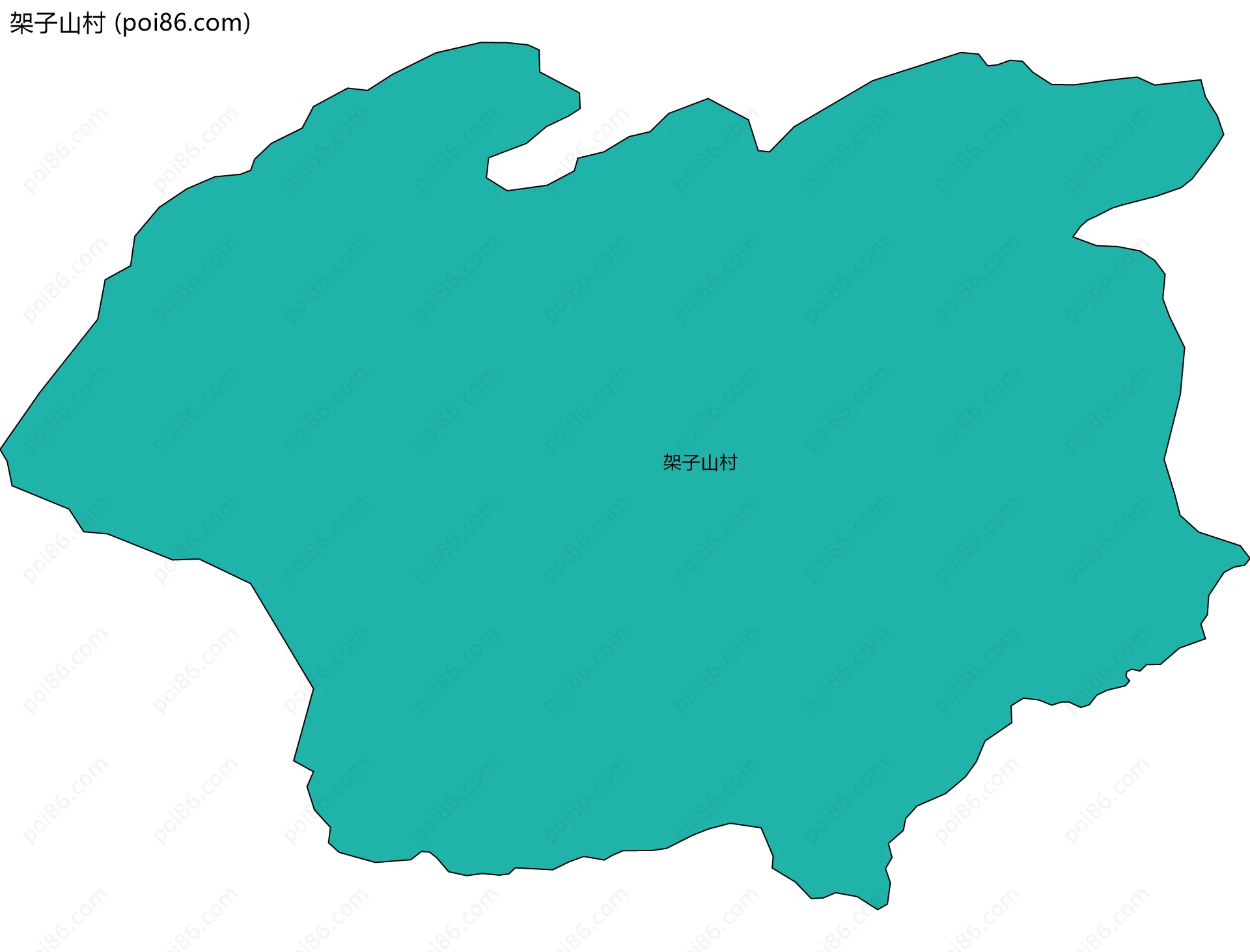 架子山村边界地图