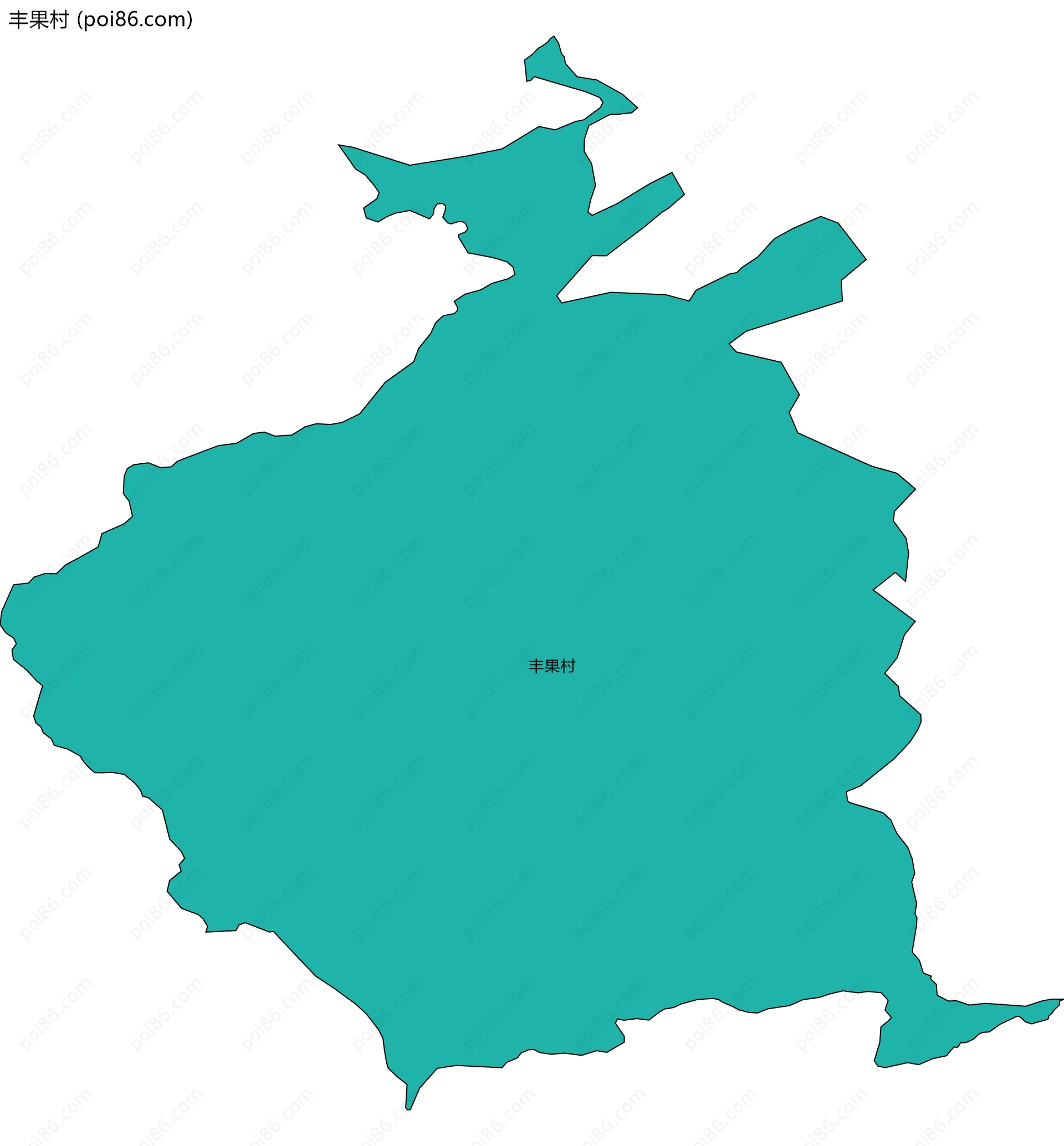 丰果村边界地图
