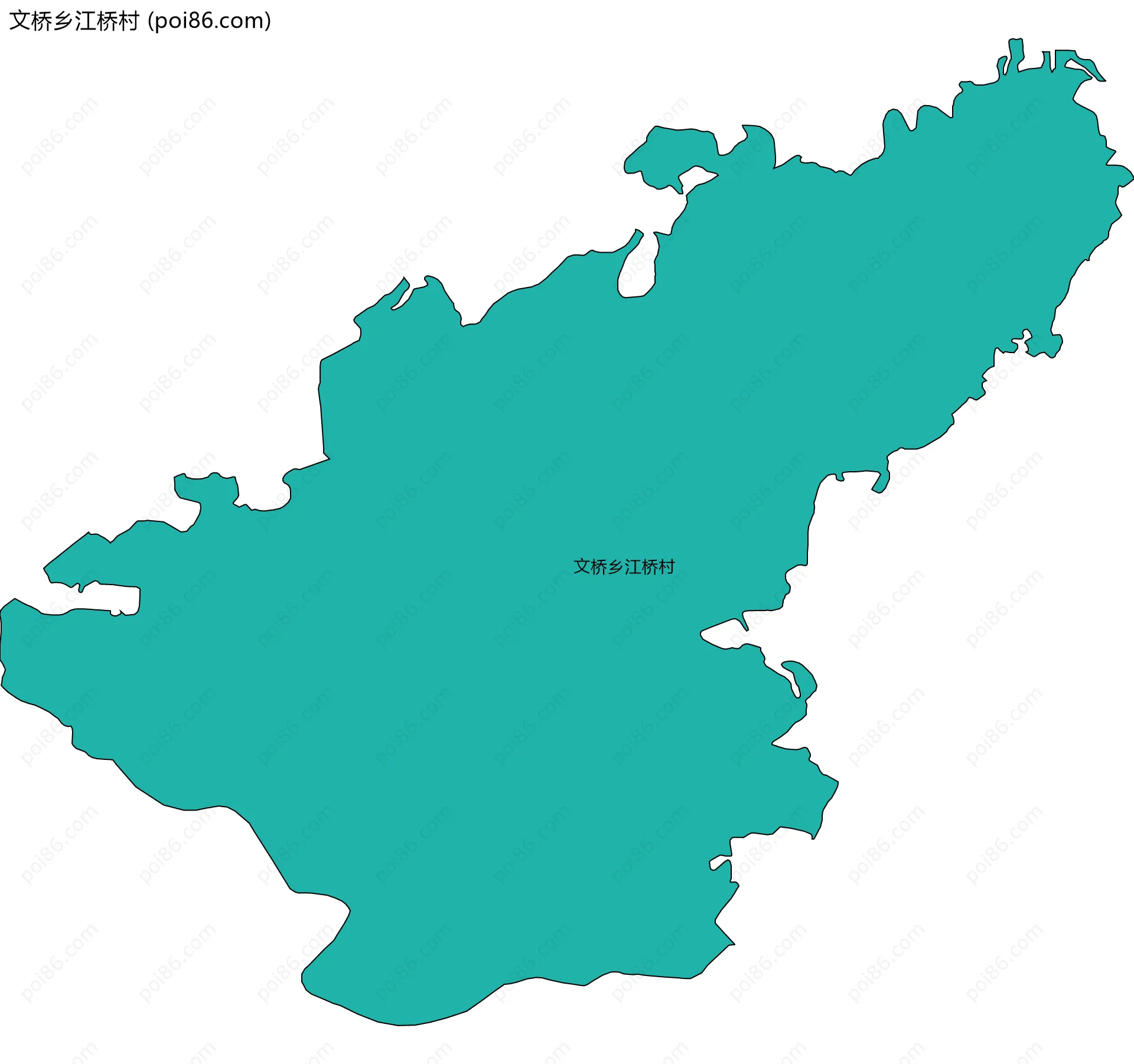 文桥乡江桥村边界地图