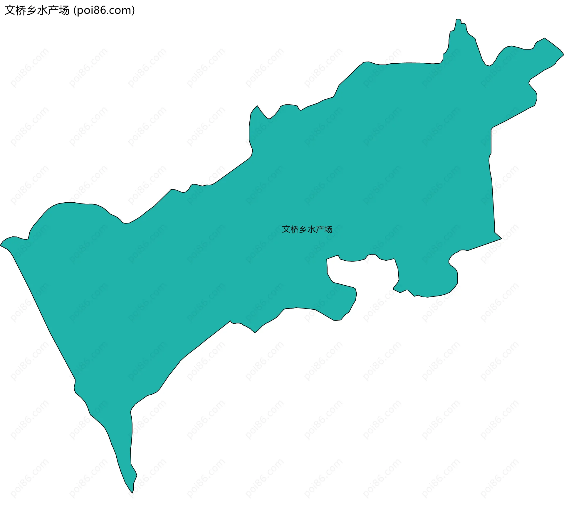 文桥乡水产场边界地图