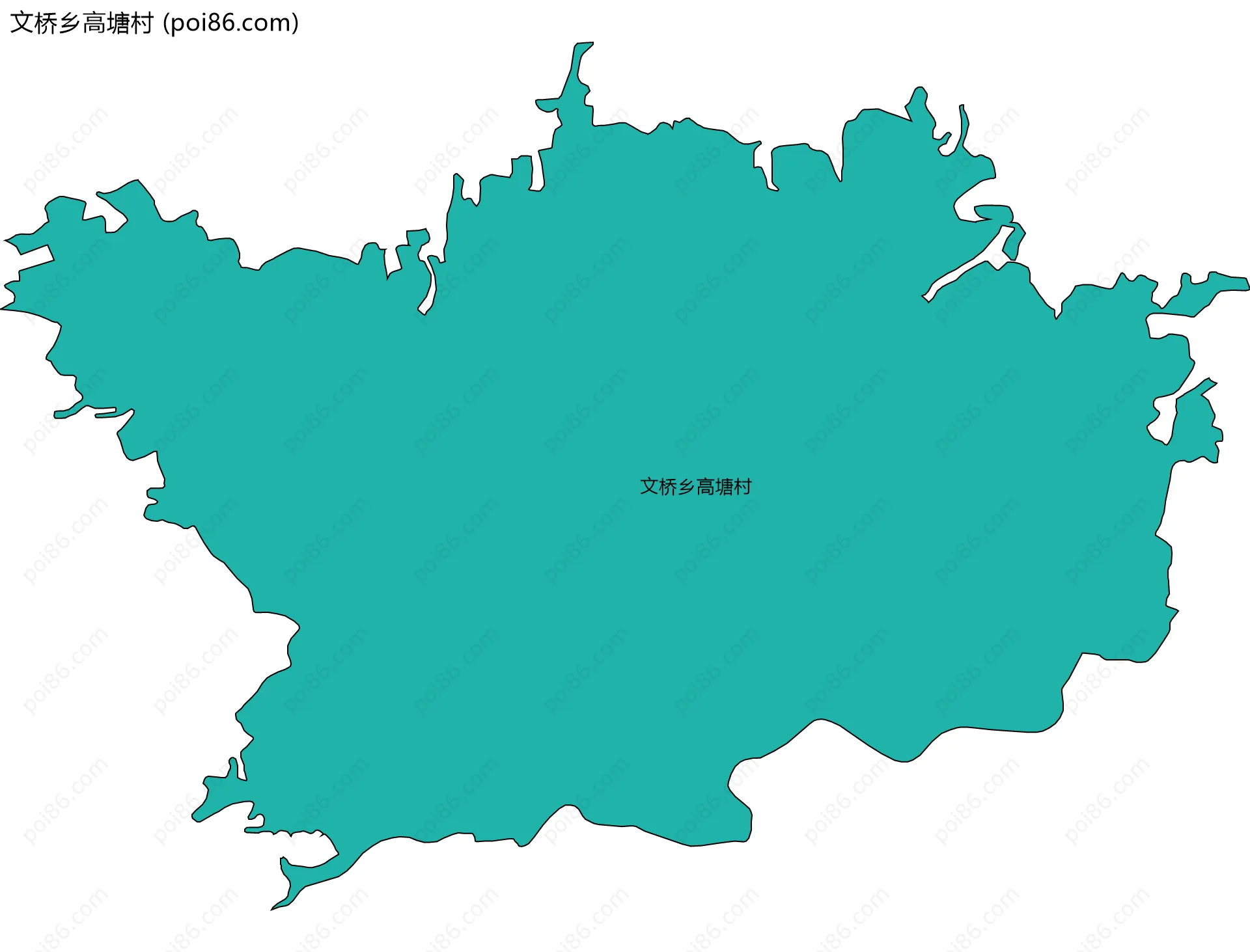 文桥乡高塘村边界地图