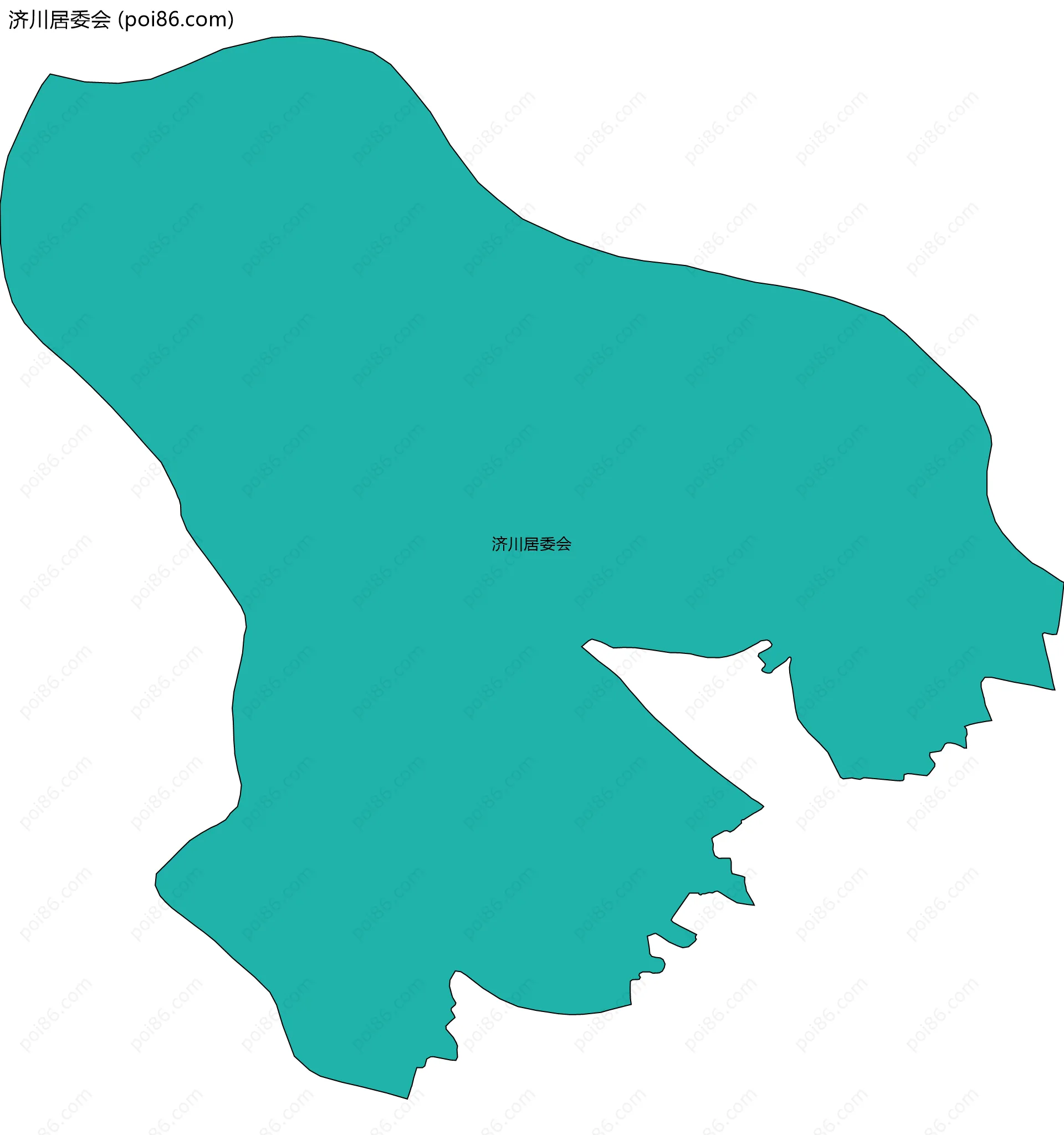 济川居委会边界地图