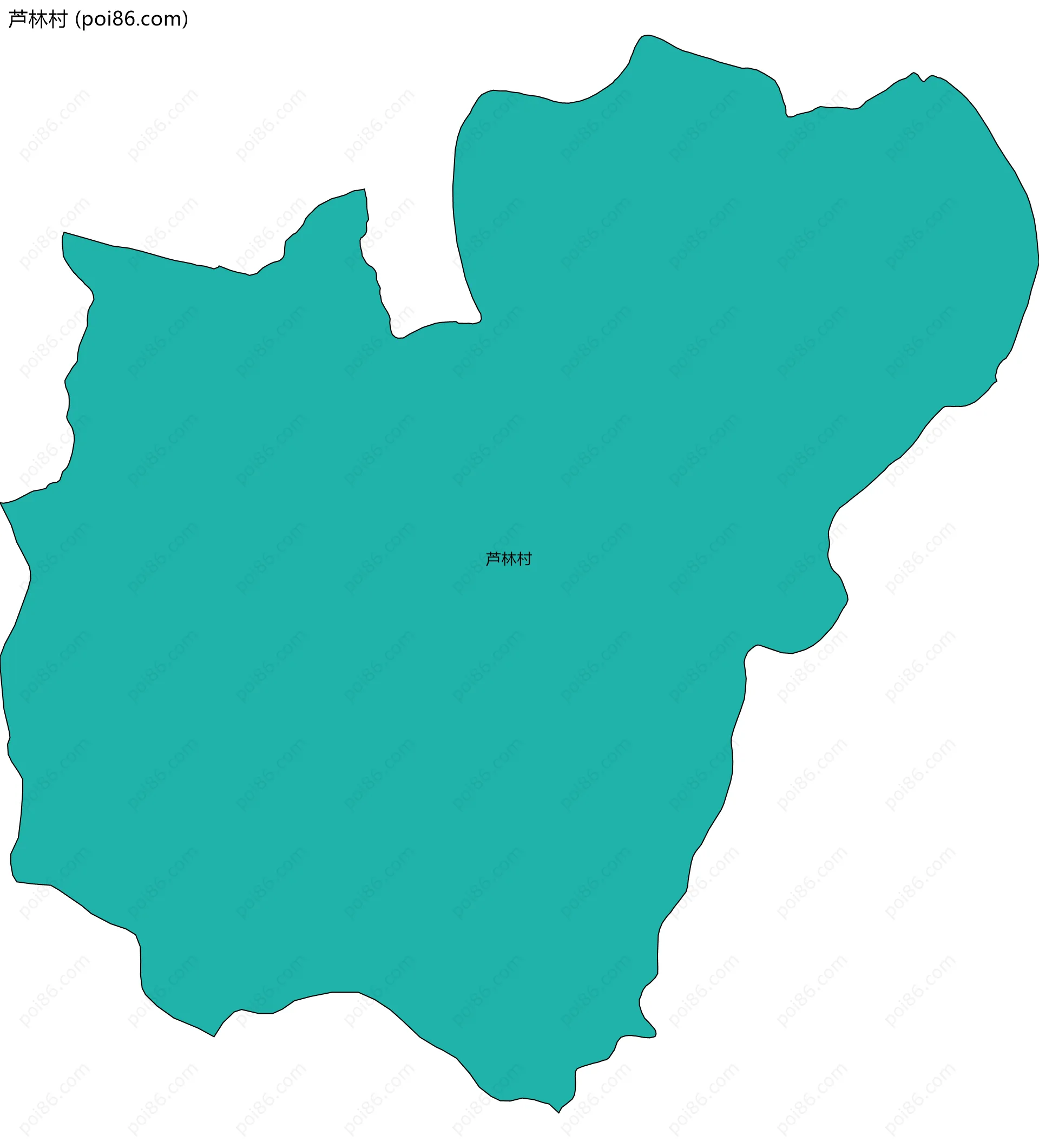 芦林村边界地图