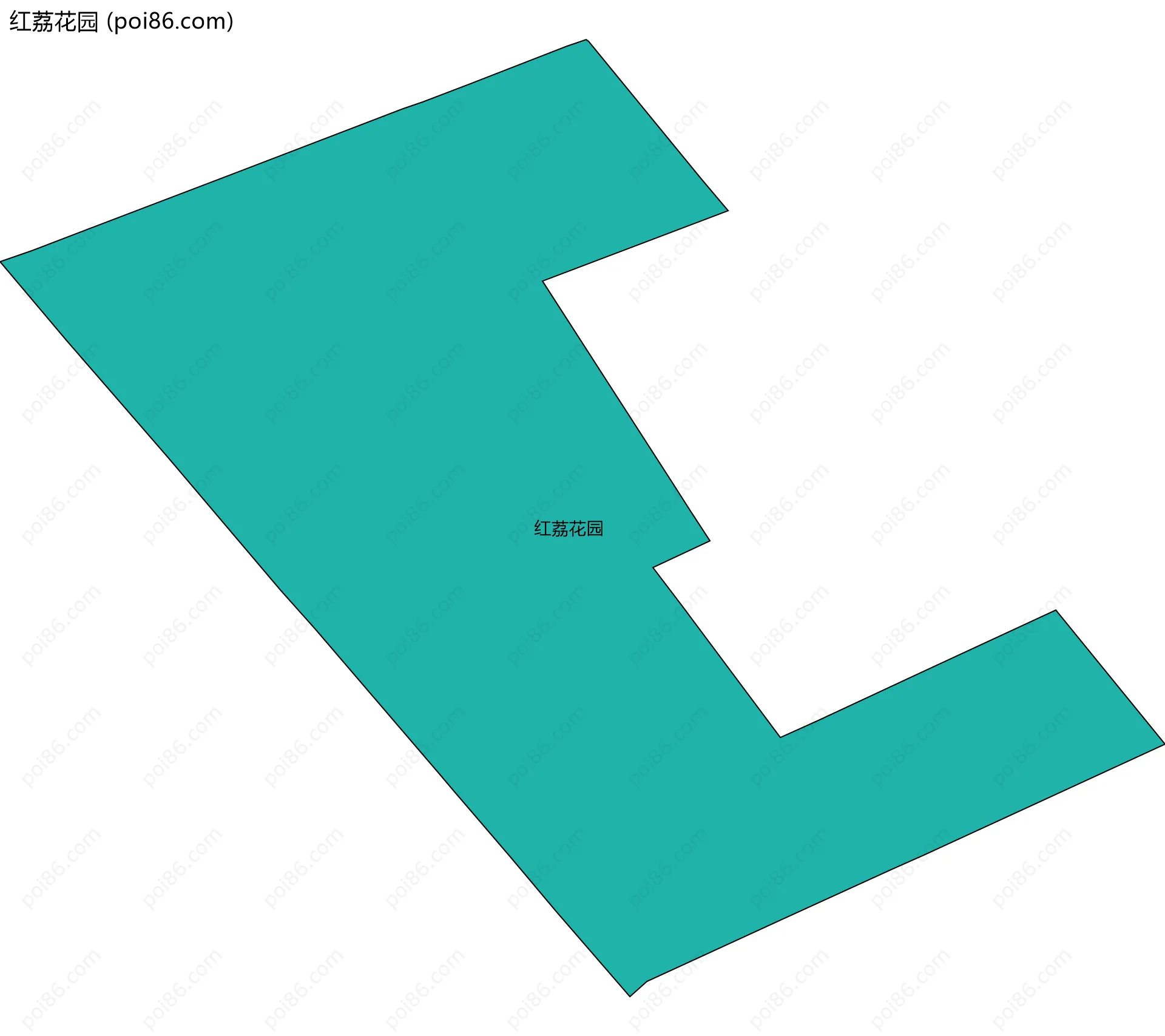 红荔花园边界地图