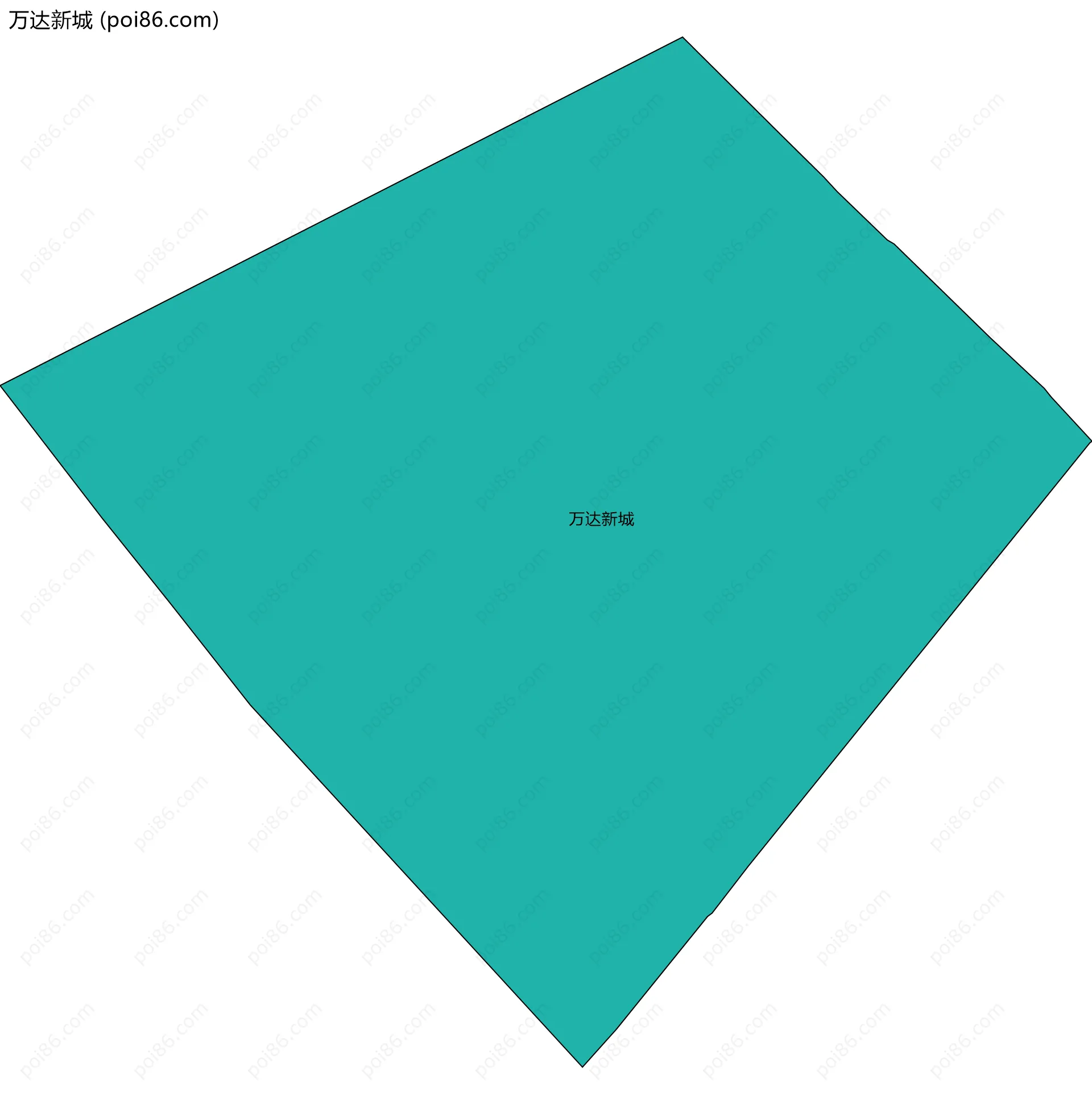 万达新城边界地图