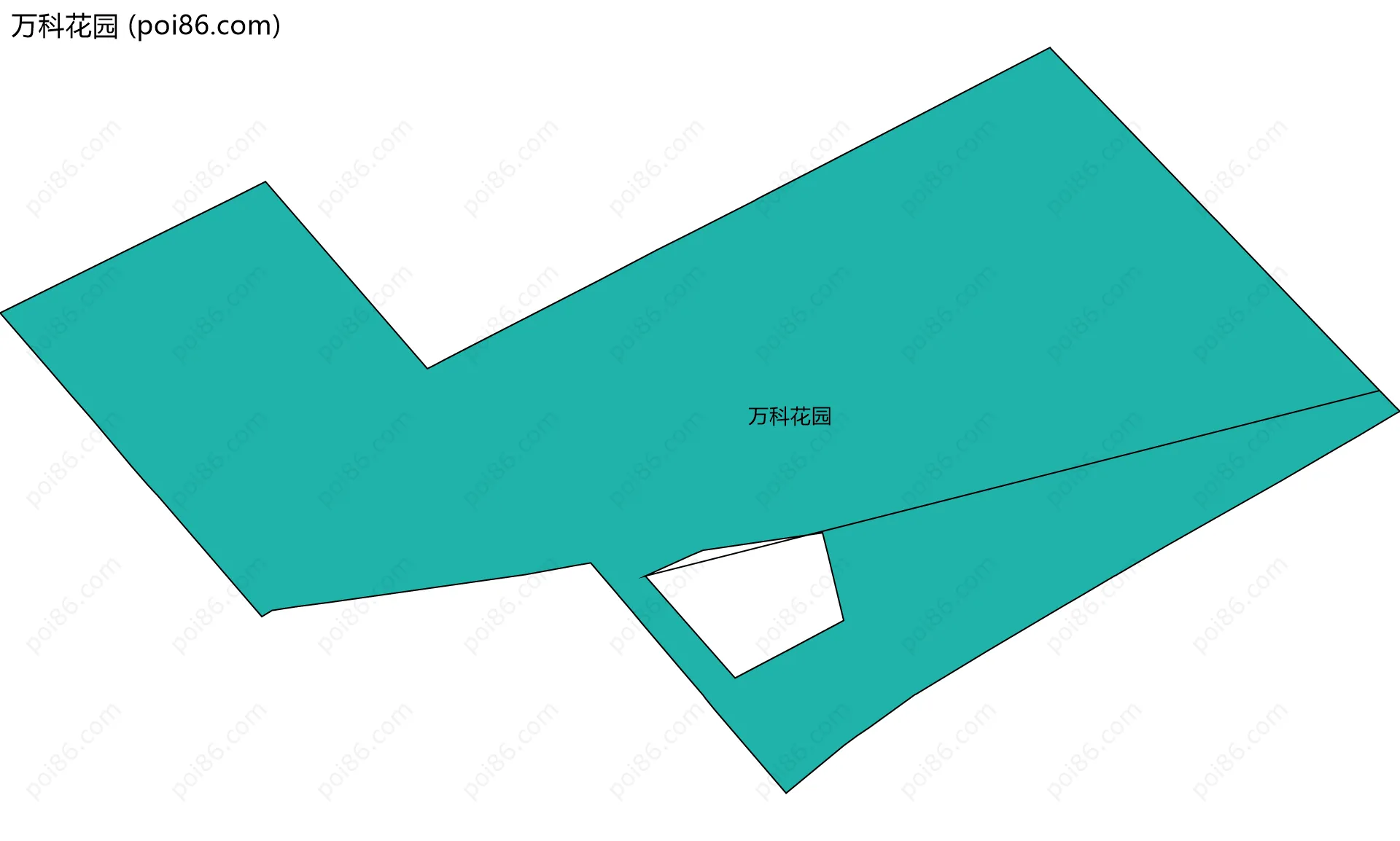 万科花园边界地图