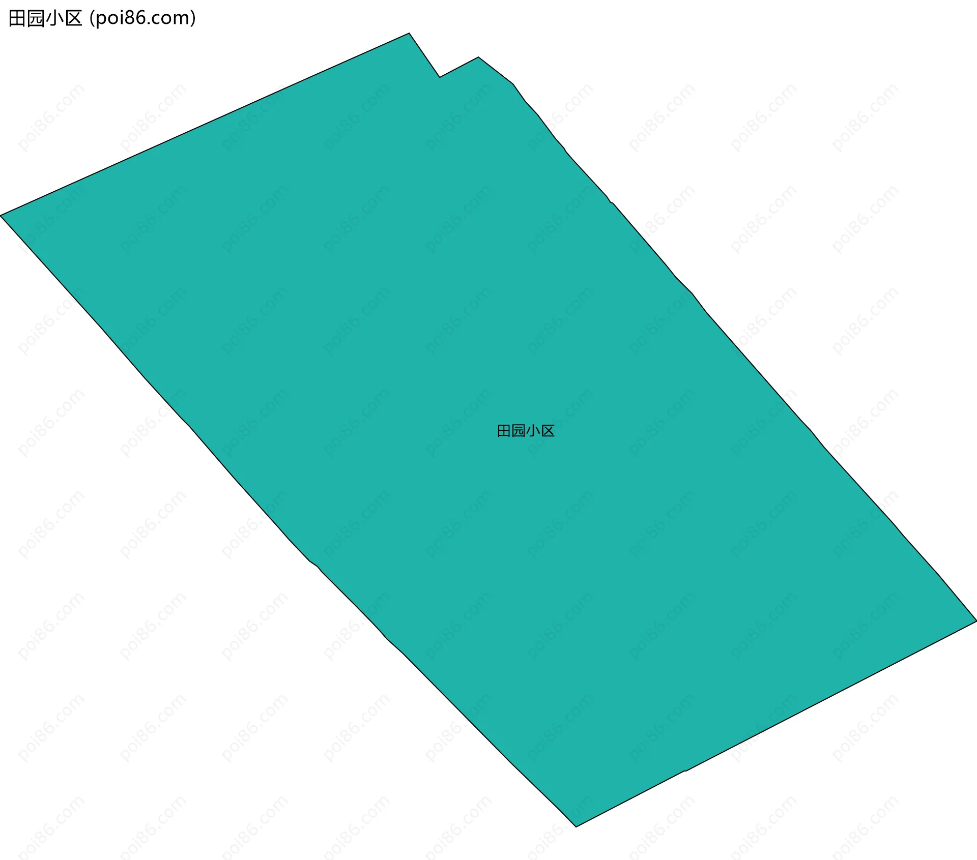 田园小区边界地图