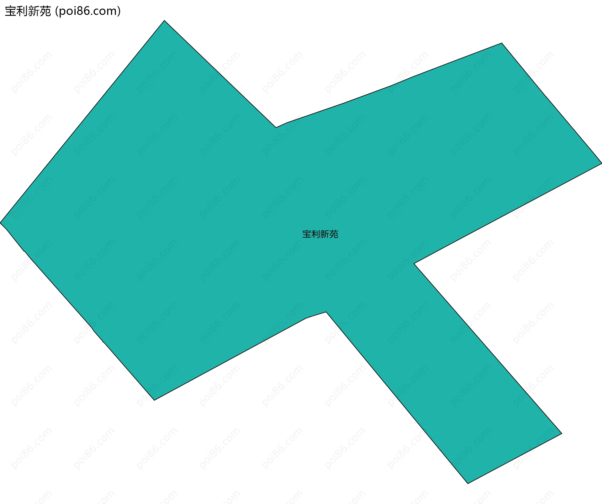 宝利新苑边界地图