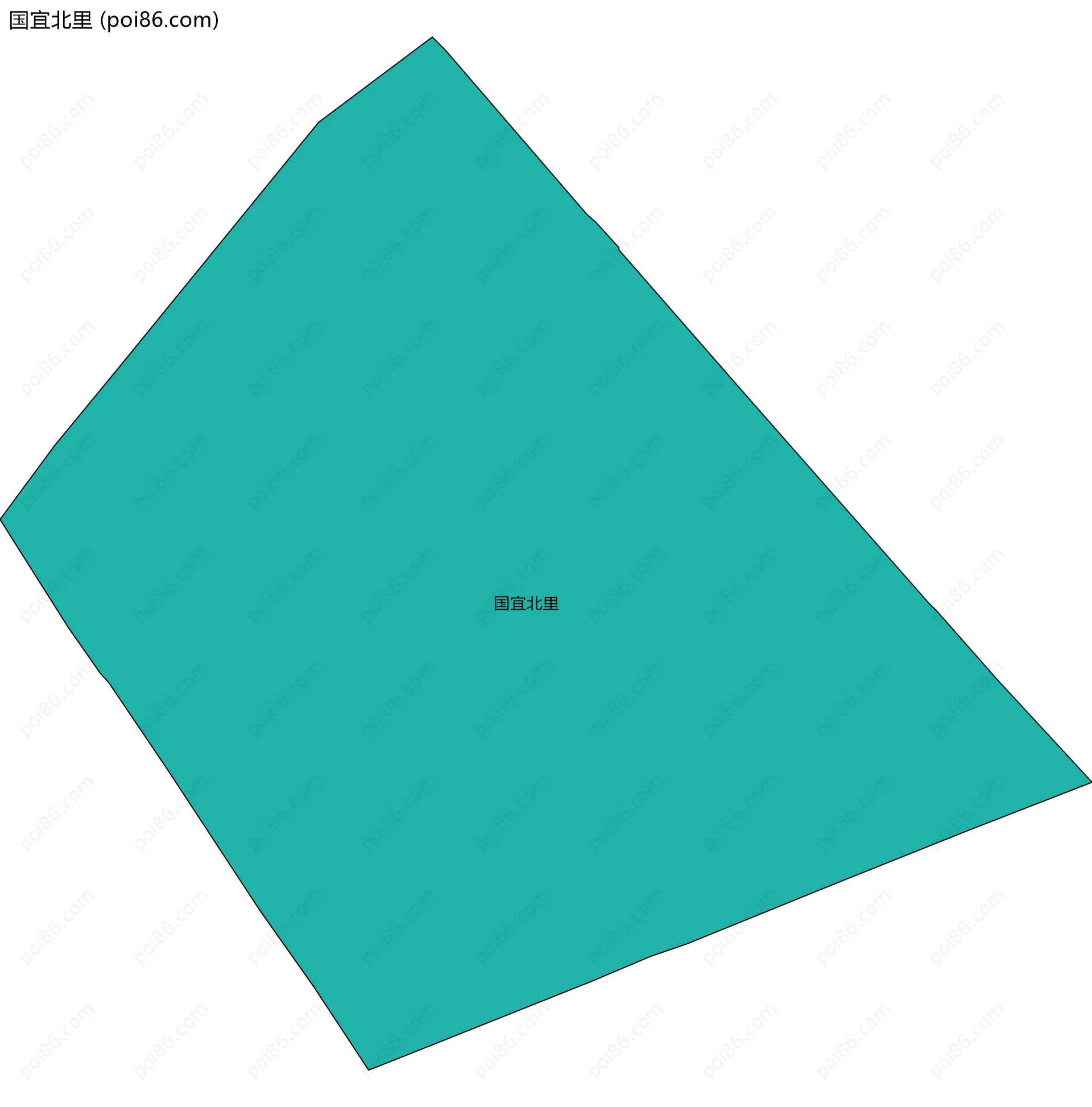 国宜北里边界地图