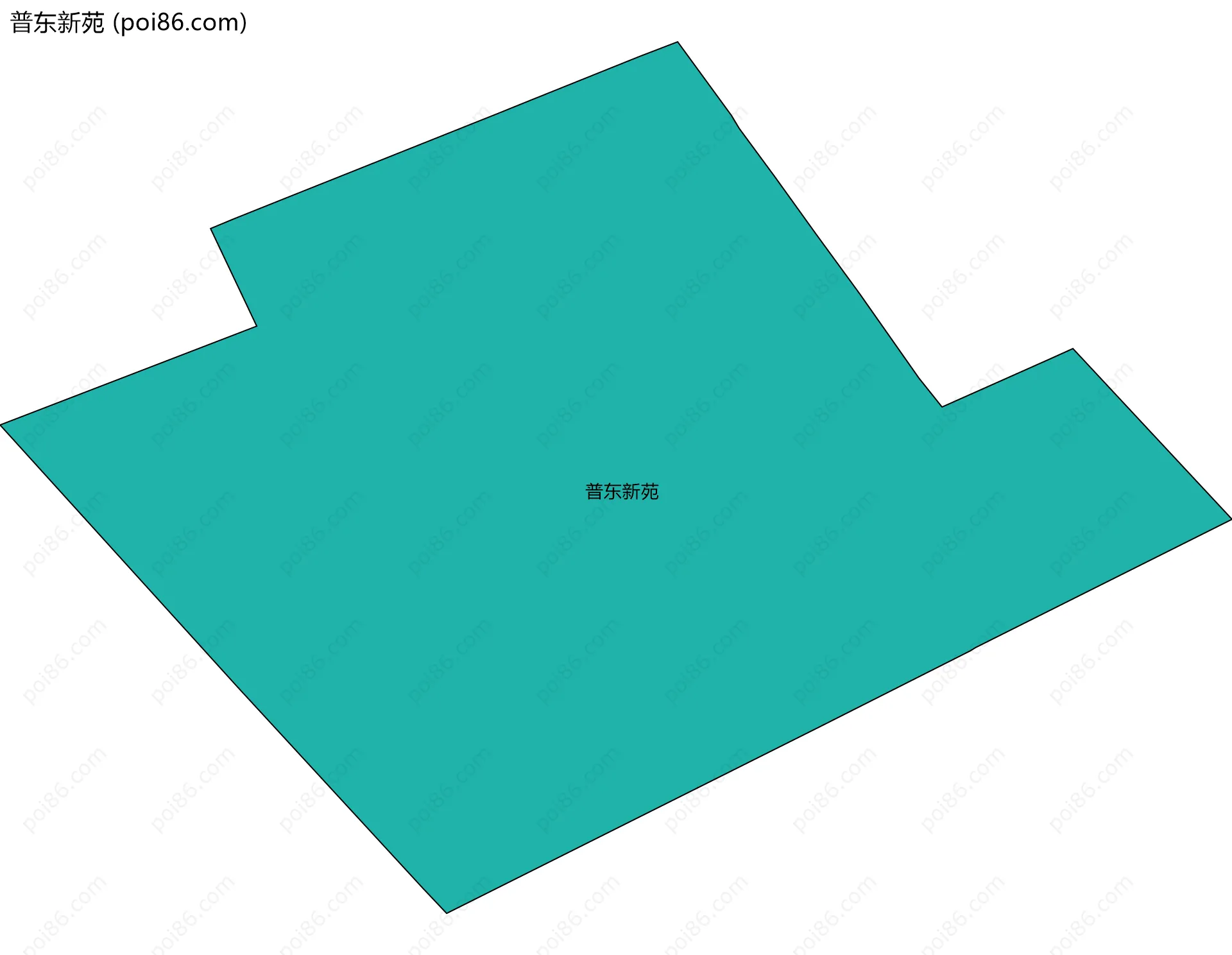 普东新苑边界地图