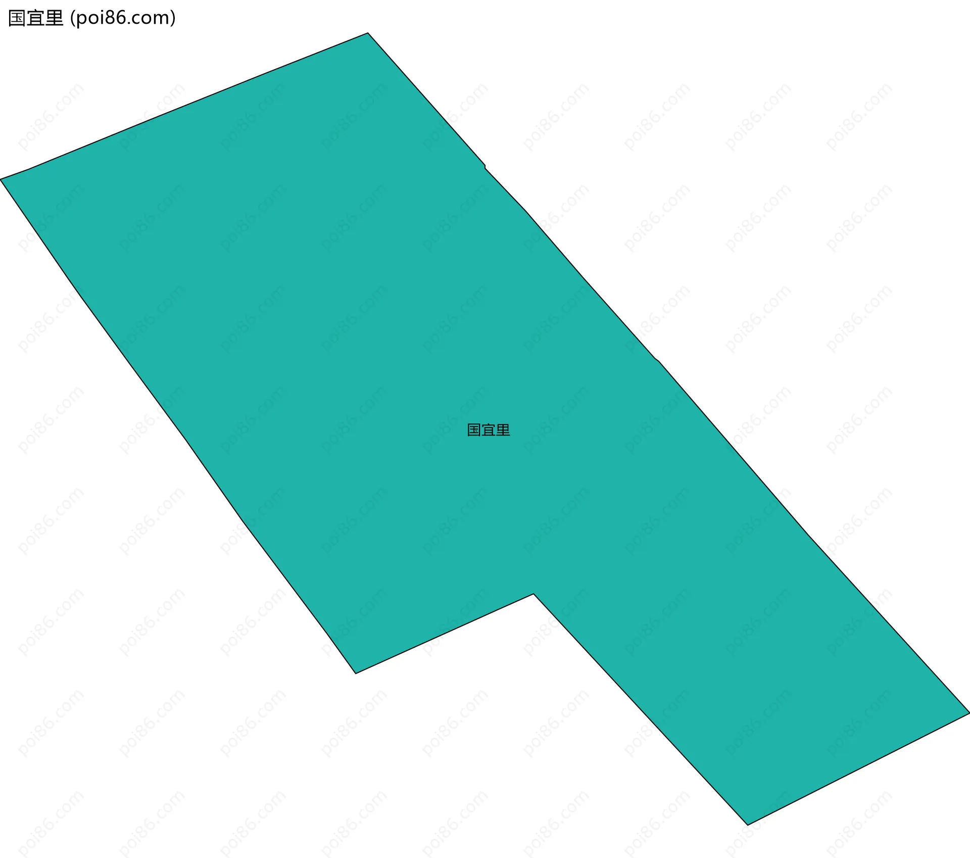 国宜里边界地图