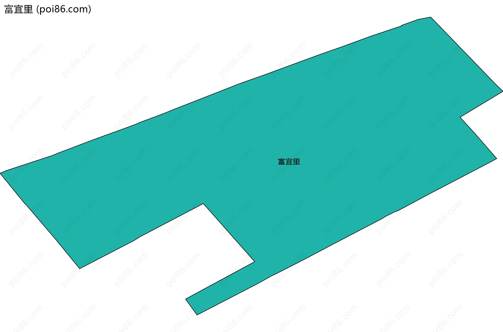 富宜里边界地图