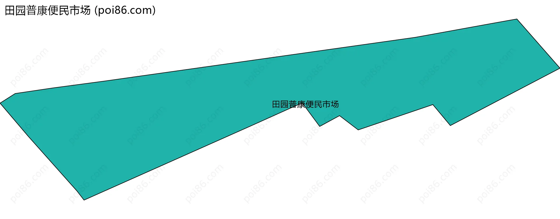 田园普康便民市场边界地图