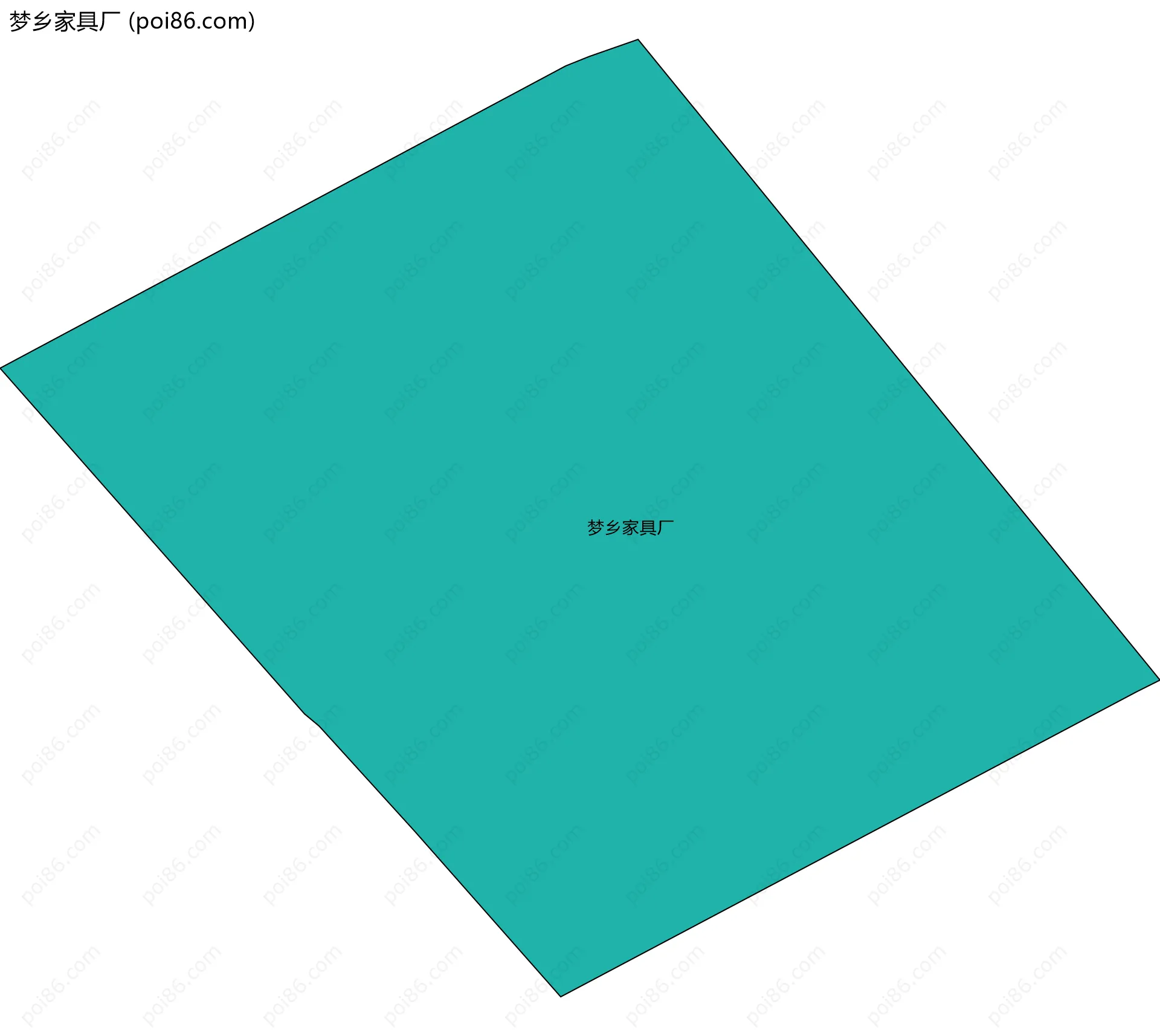 梦乡家具厂边界地图