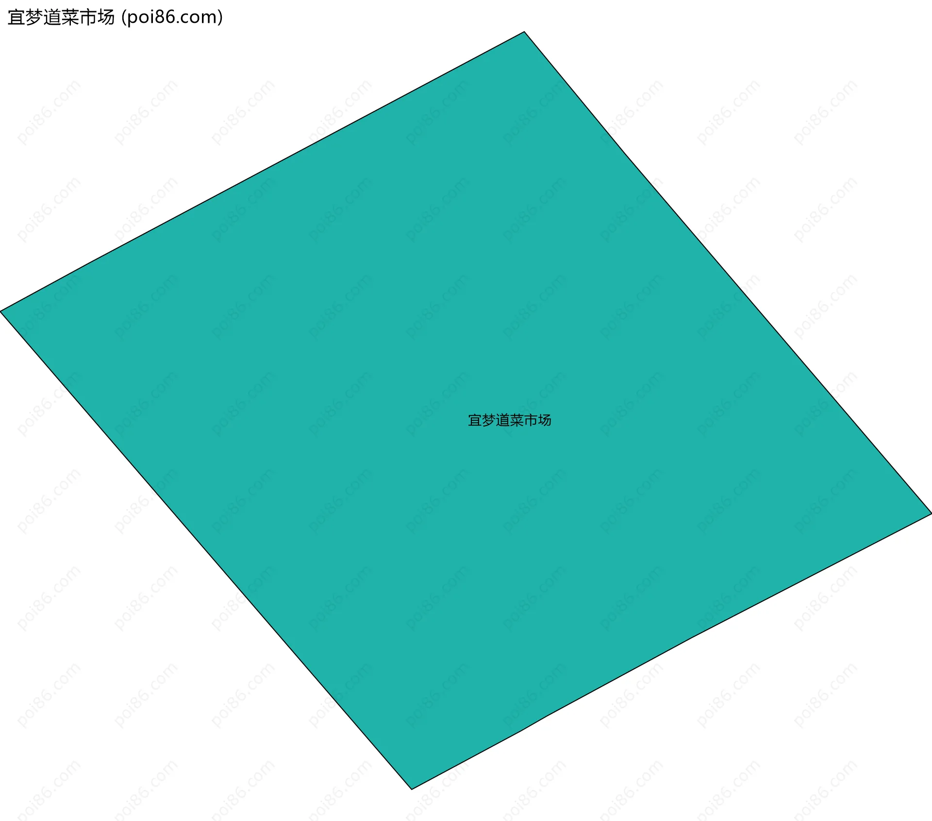 宜梦道菜市场边界地图