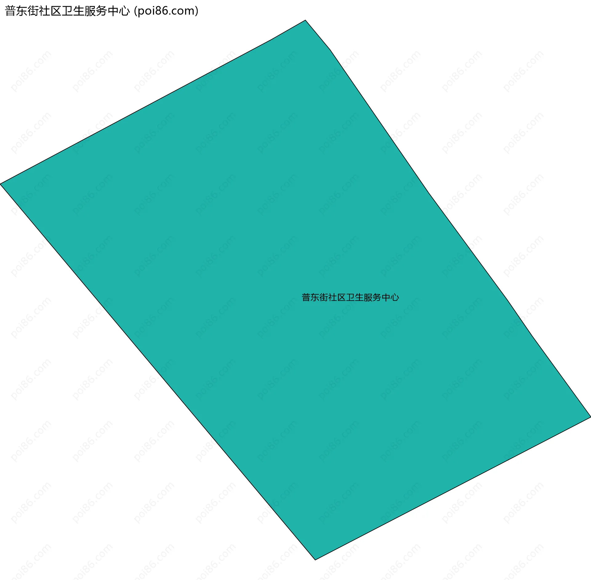 普东街社区卫生服务中心边界地图