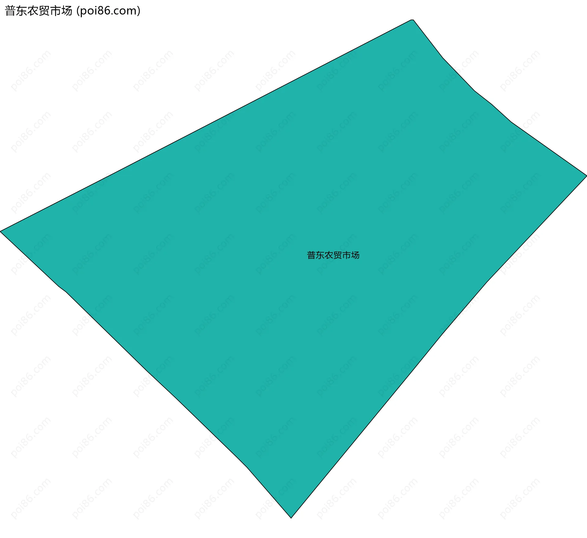 普东农贸市场边界地图