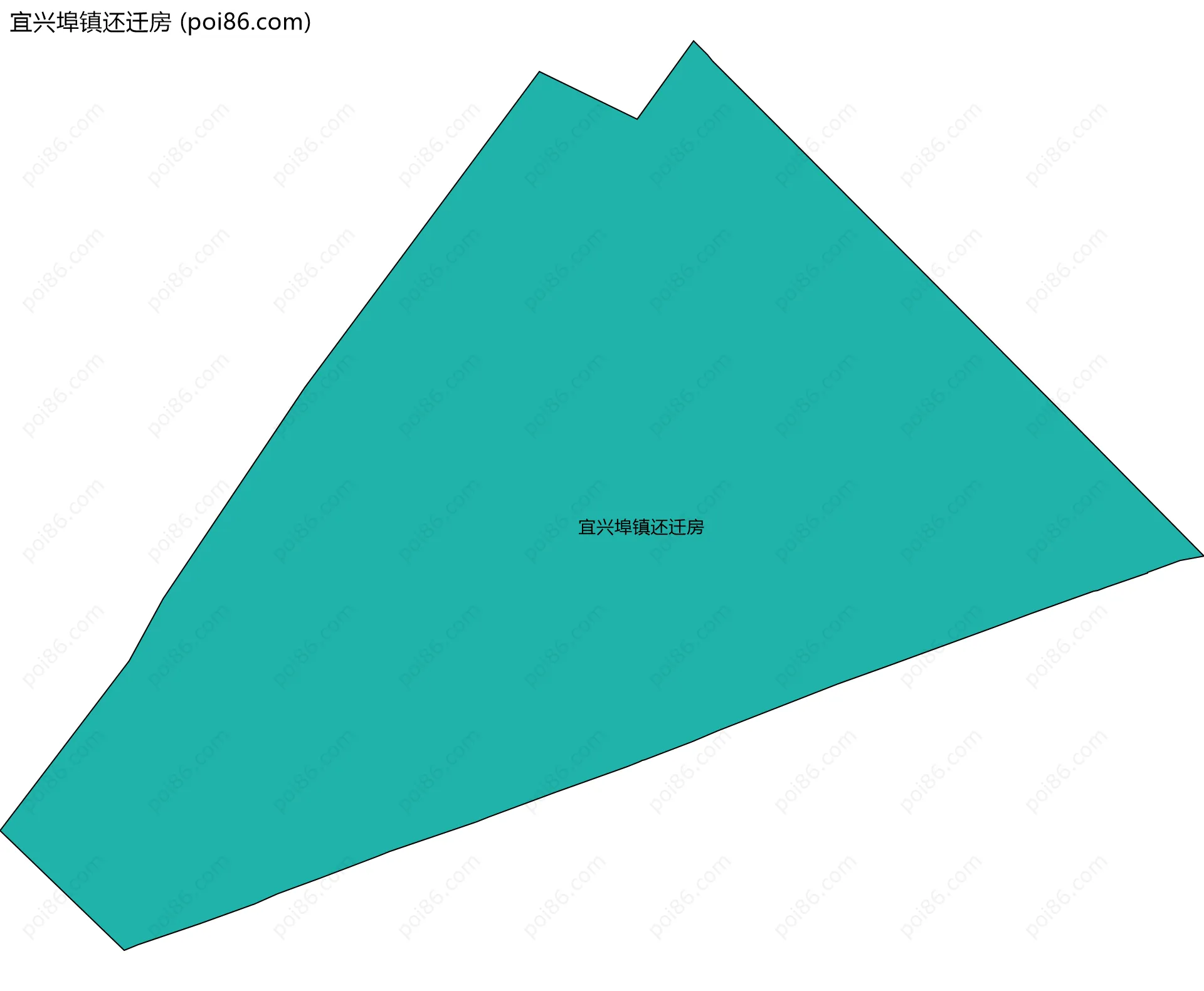 宜兴埠镇还迁房边界地图