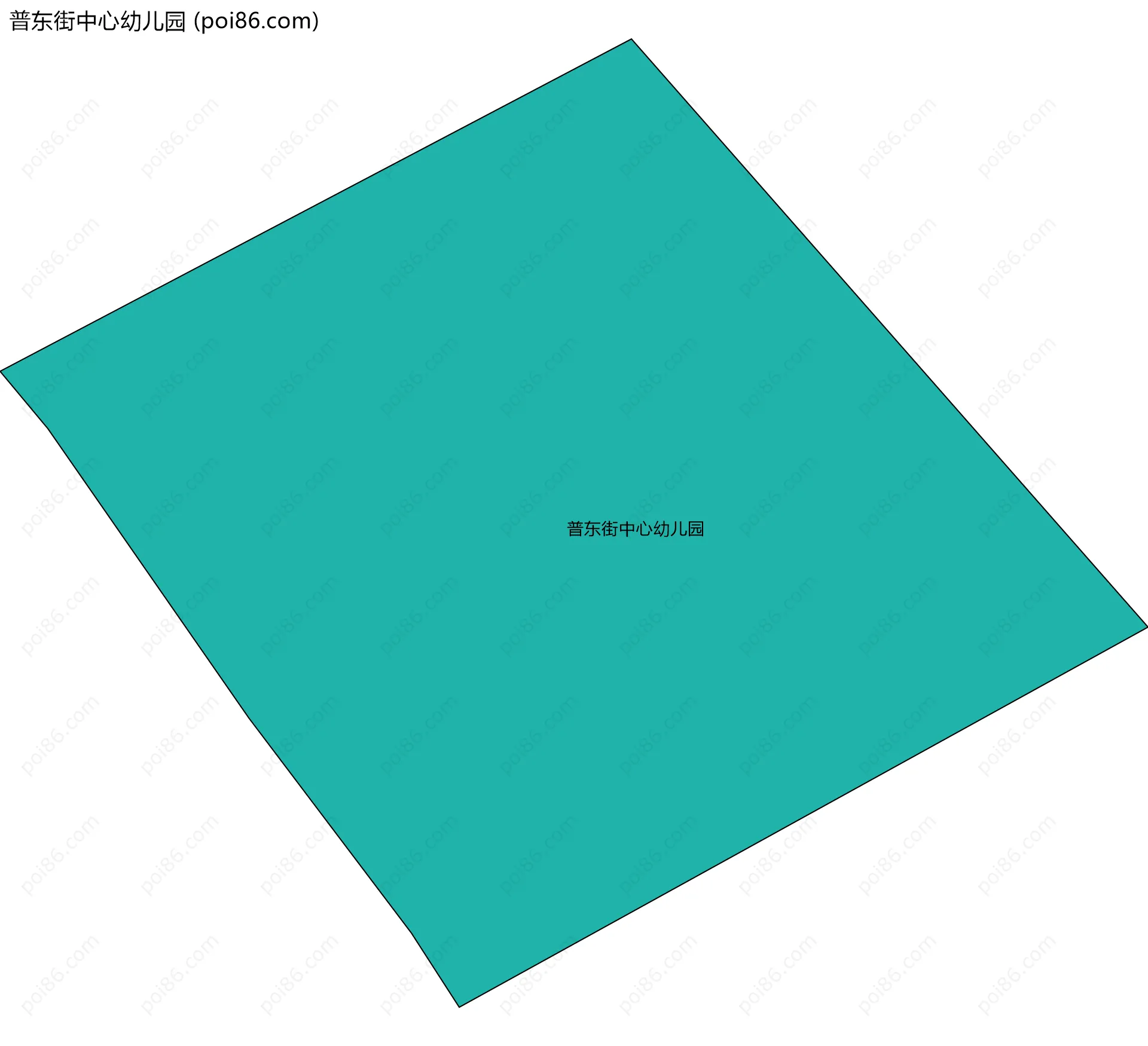 普东街中心幼儿园边界地图