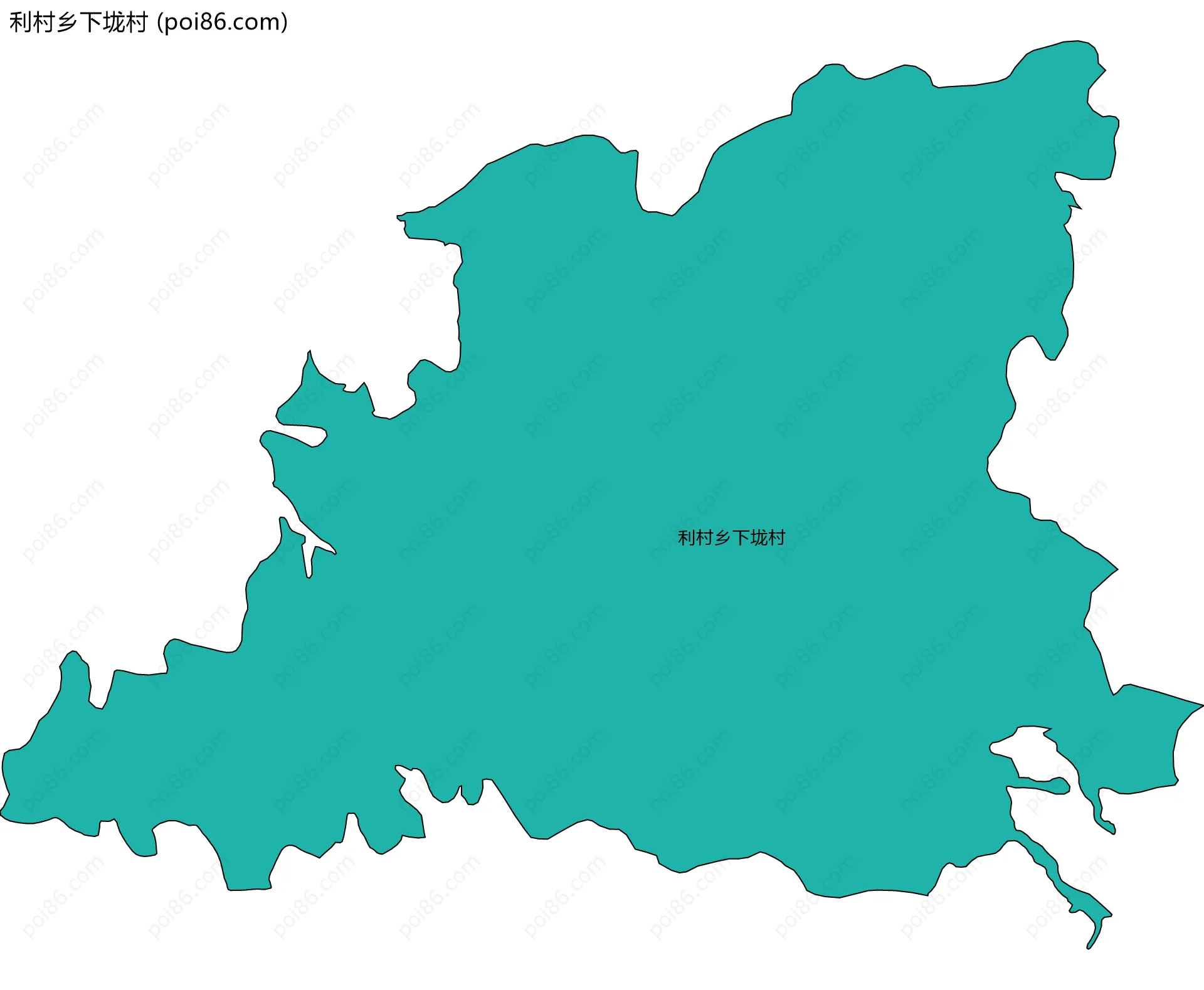 利村乡下垅村边界地图