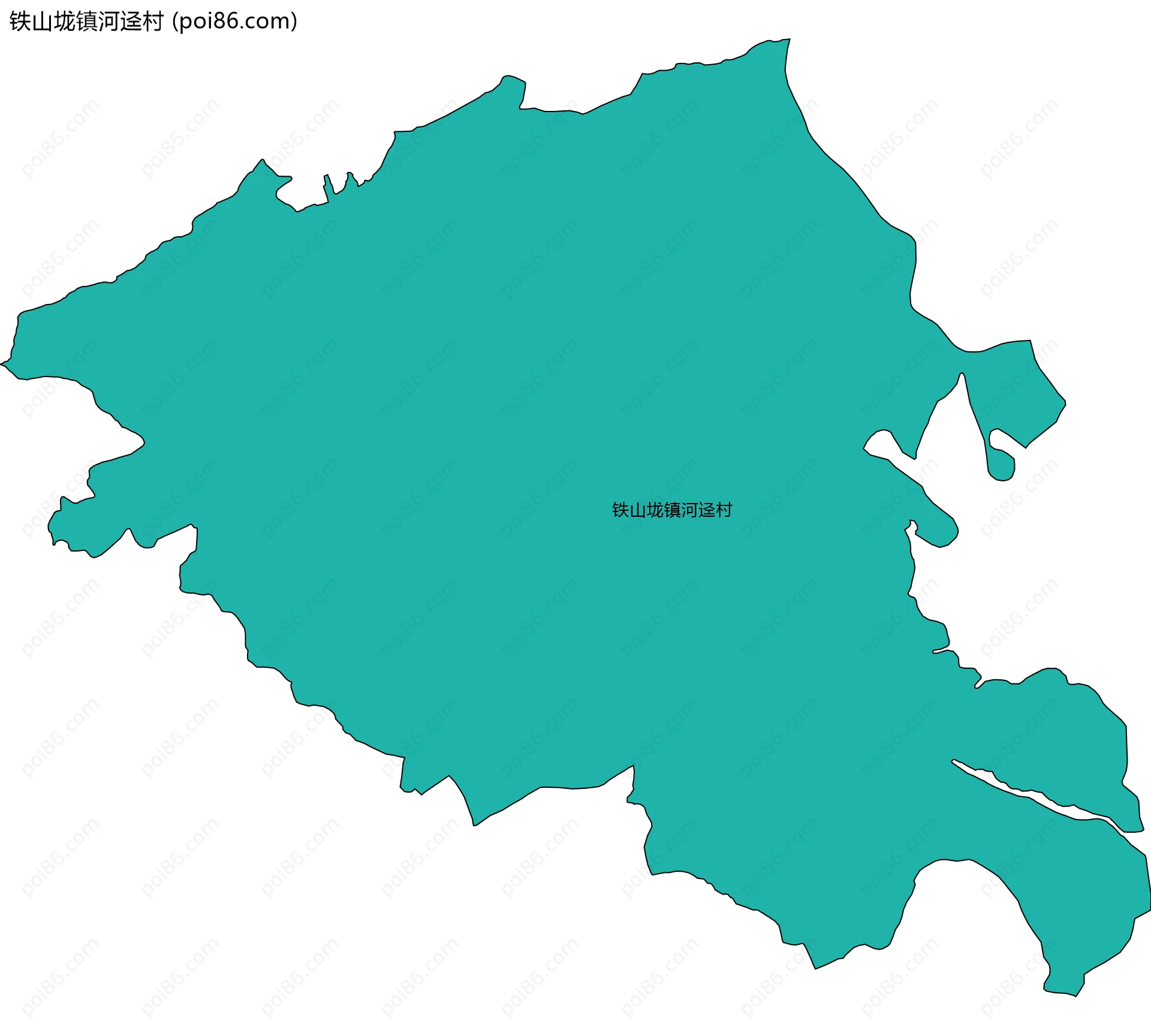 铁山垅镇河迳村边界地图