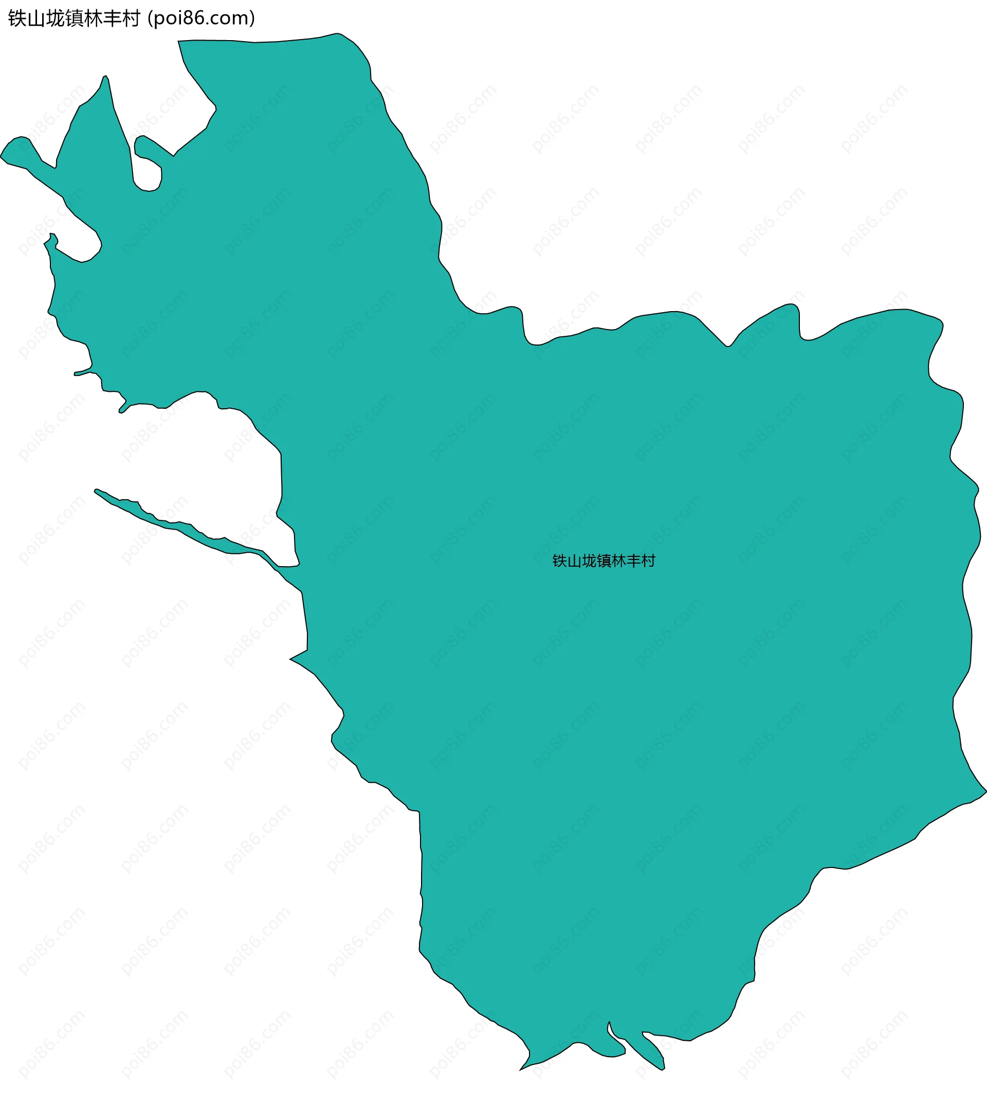 铁山垅镇林丰村边界地图