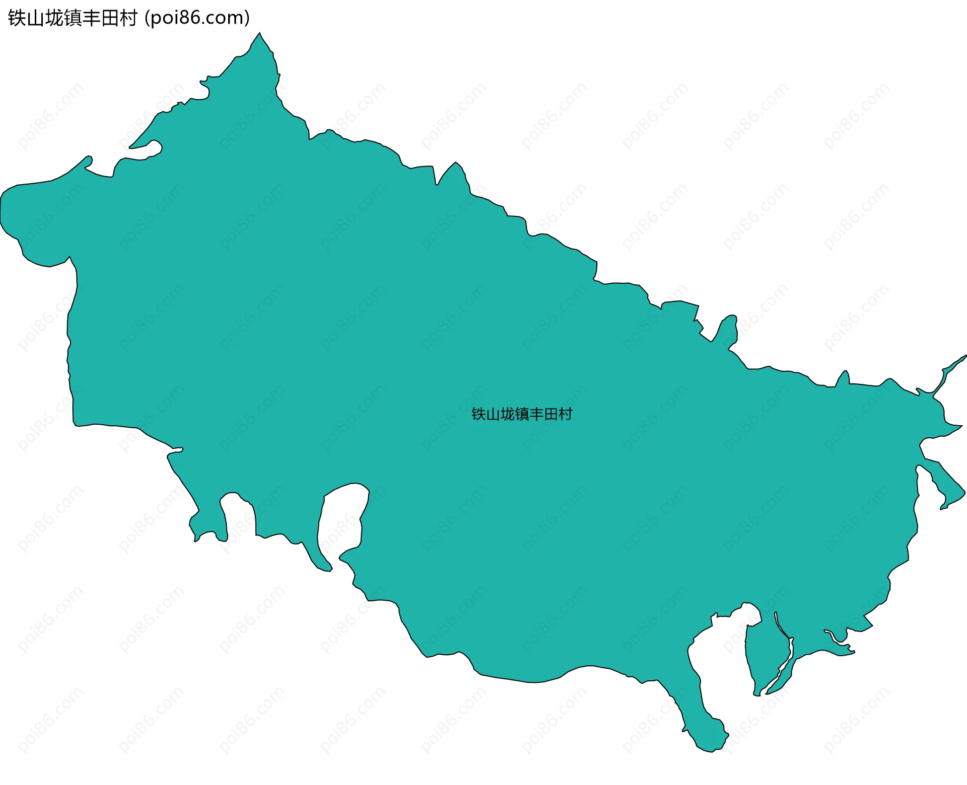 铁山垅镇丰田村边界地图