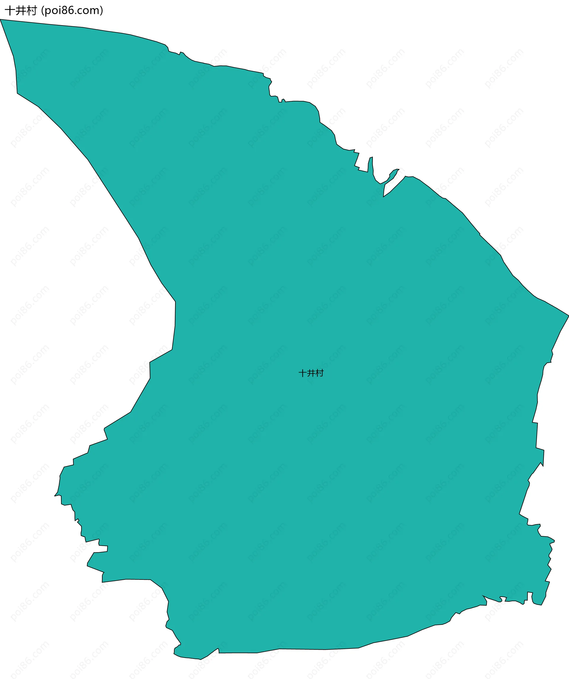 十井村边界地图